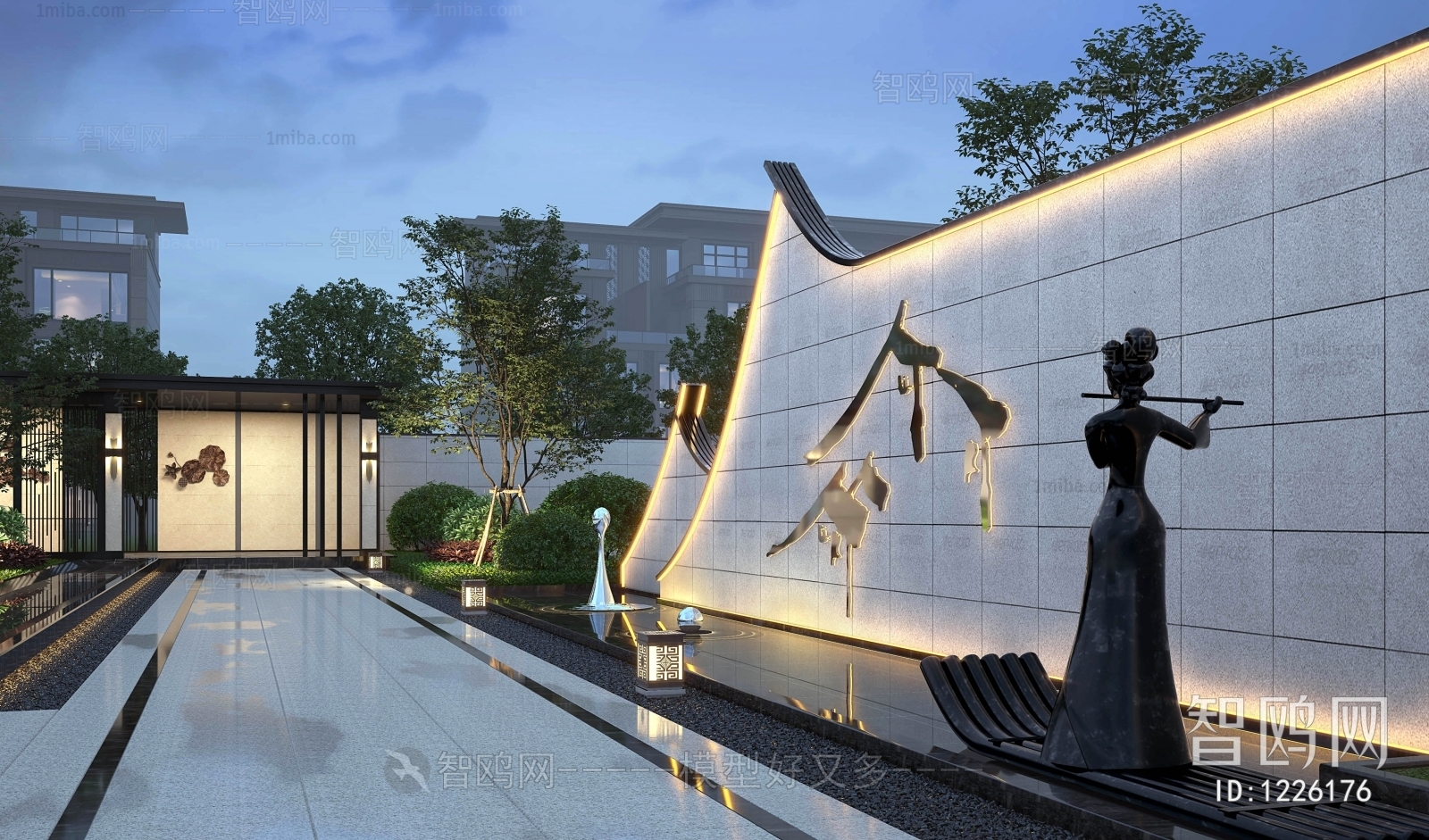 New Chinese Style Courtyard/landscape