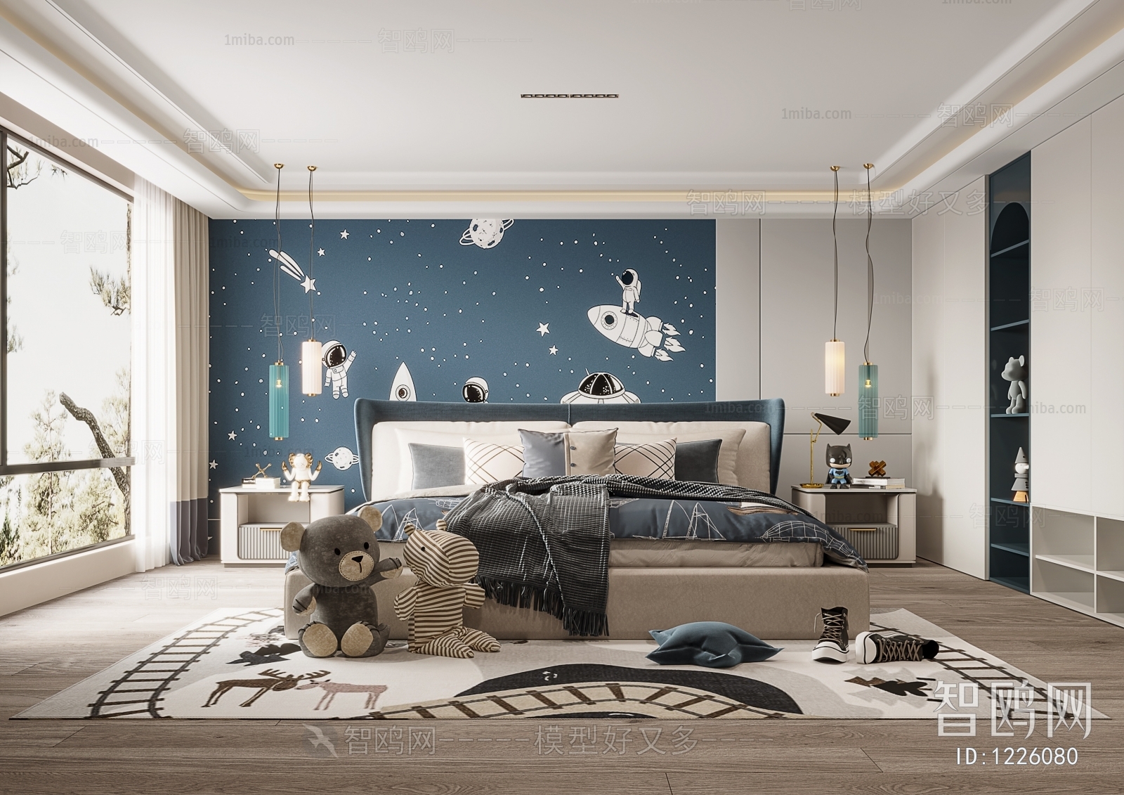 Modern Boy's Room And Son's Room