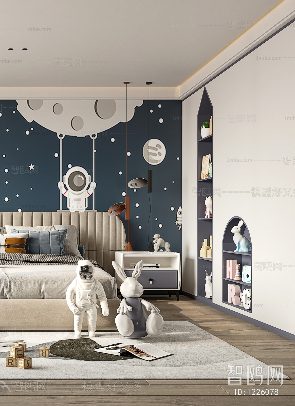 Modern Boy's Room And Son's Room