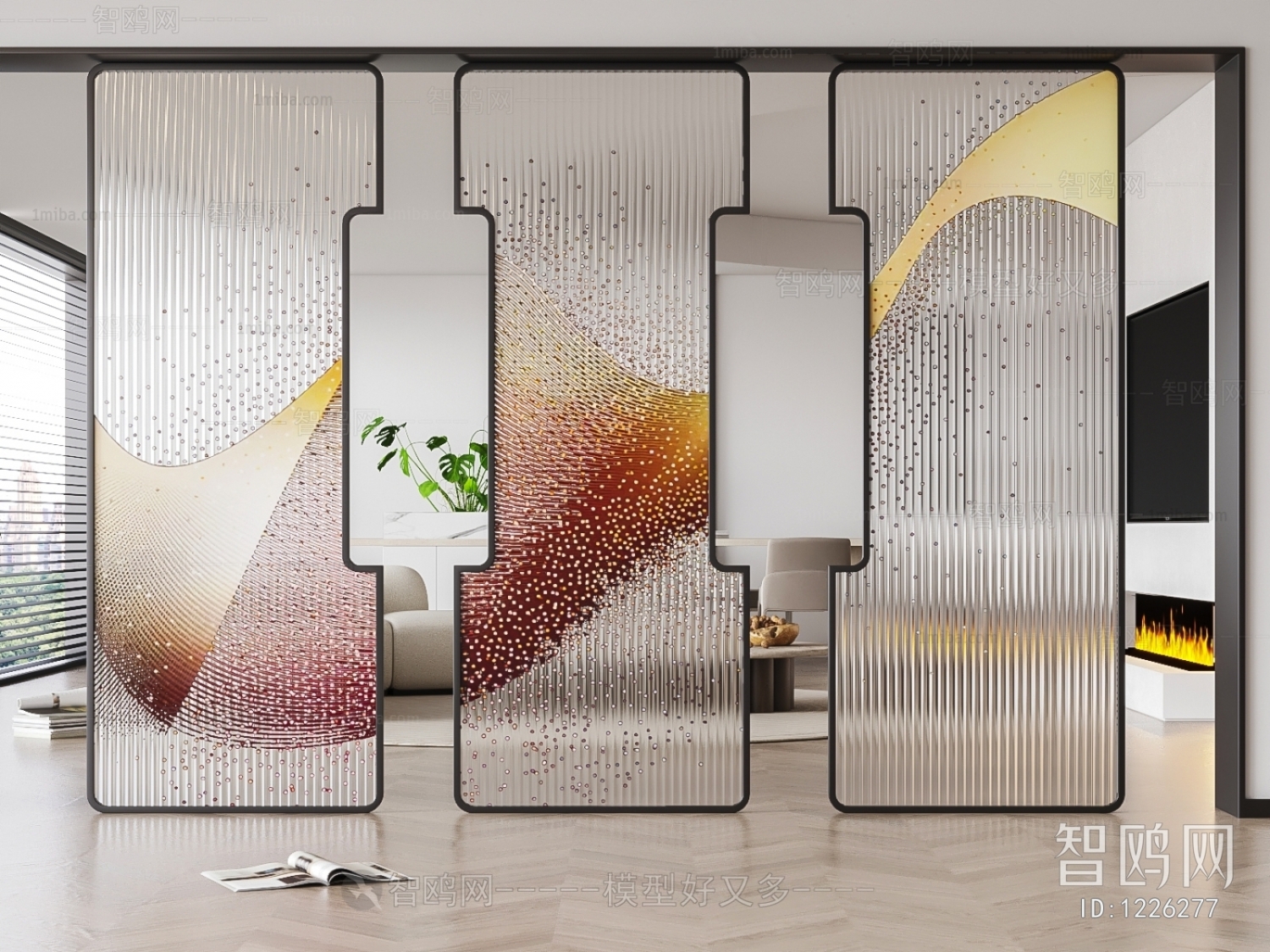 Modern Glass Screen Partition