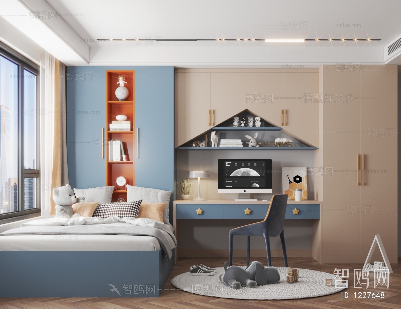 Modern Boy's Room And Son's Room