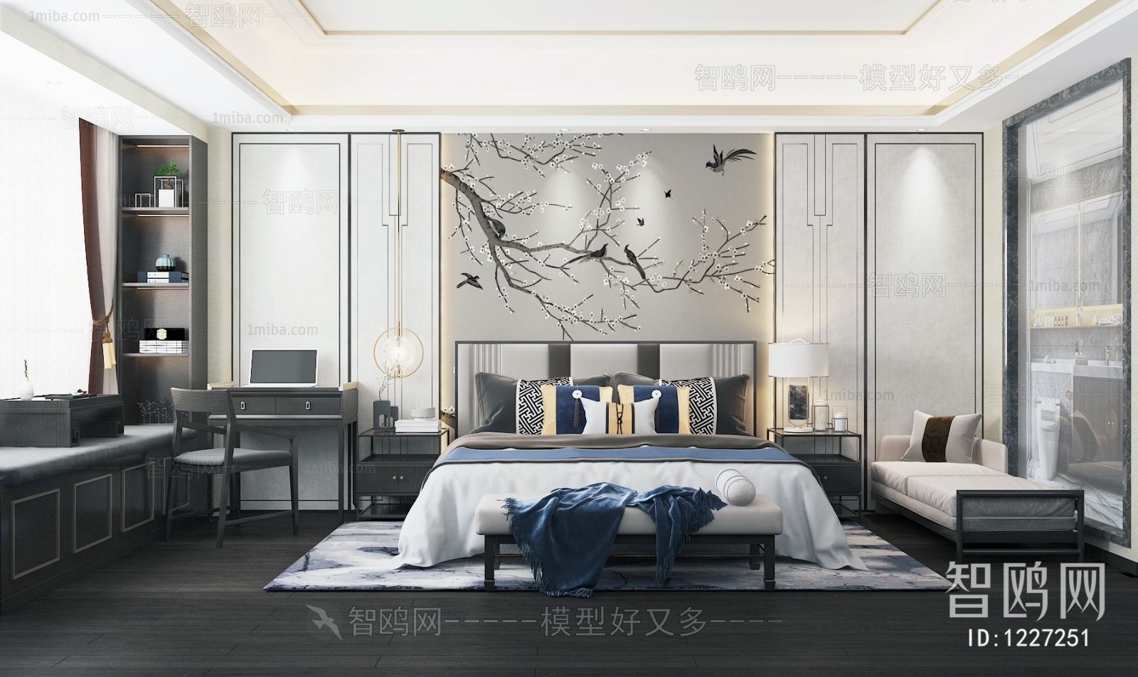 New Chinese Style Bedroom