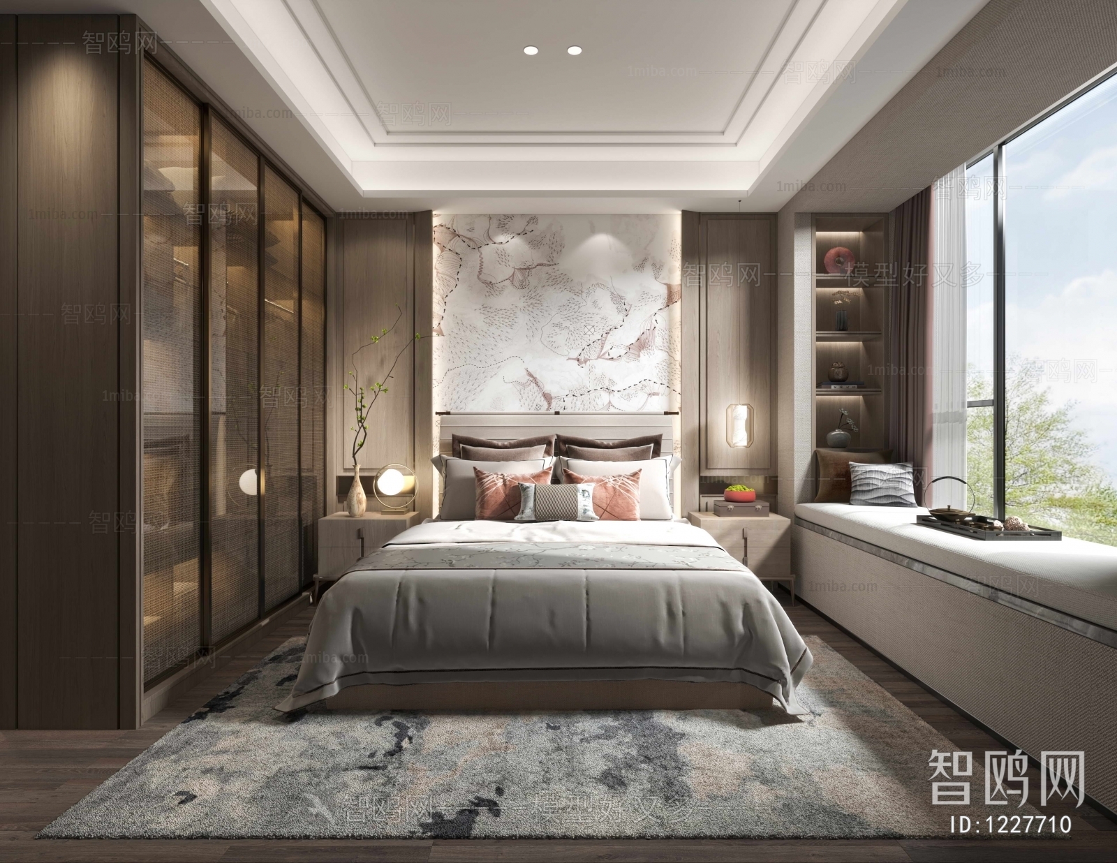 New Chinese Style Bedroom