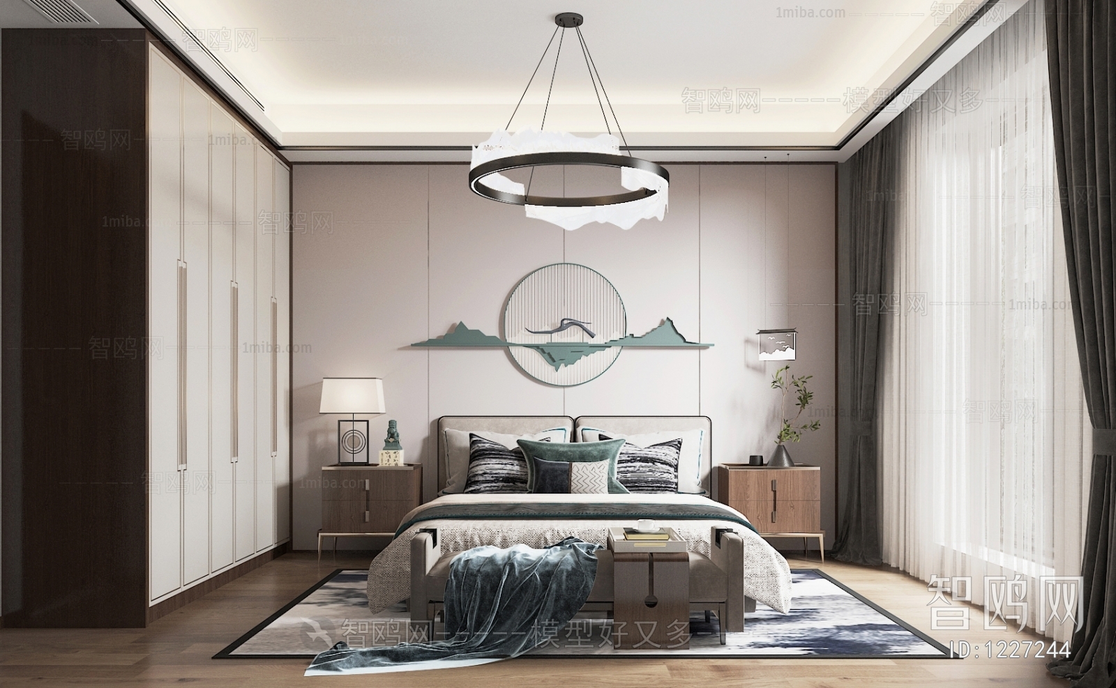 New Chinese Style Bedroom