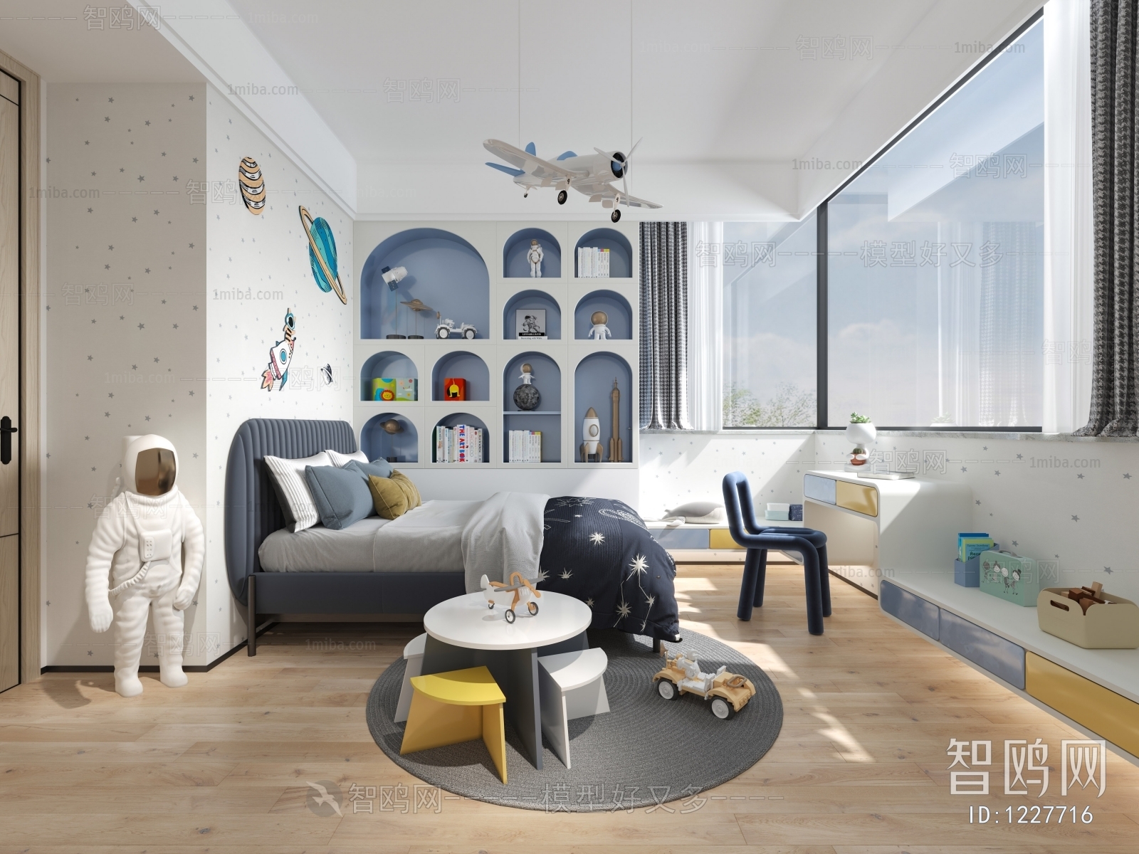 Modern Boy's Room And Son's Room