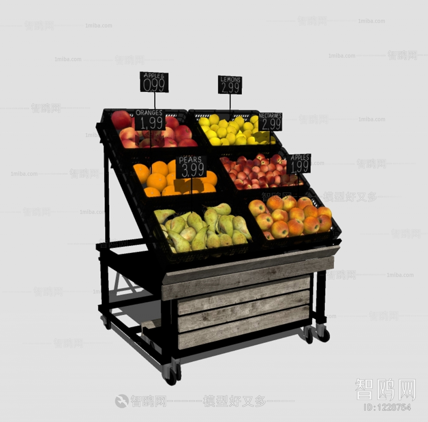 现代水果展柜