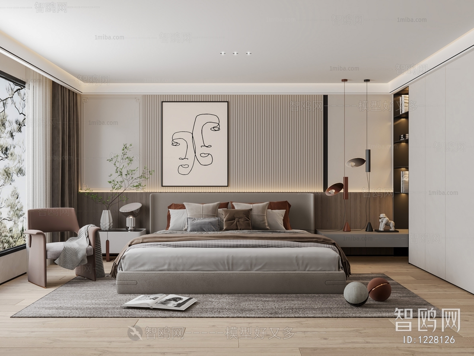 Modern Nordic Style Bedroom