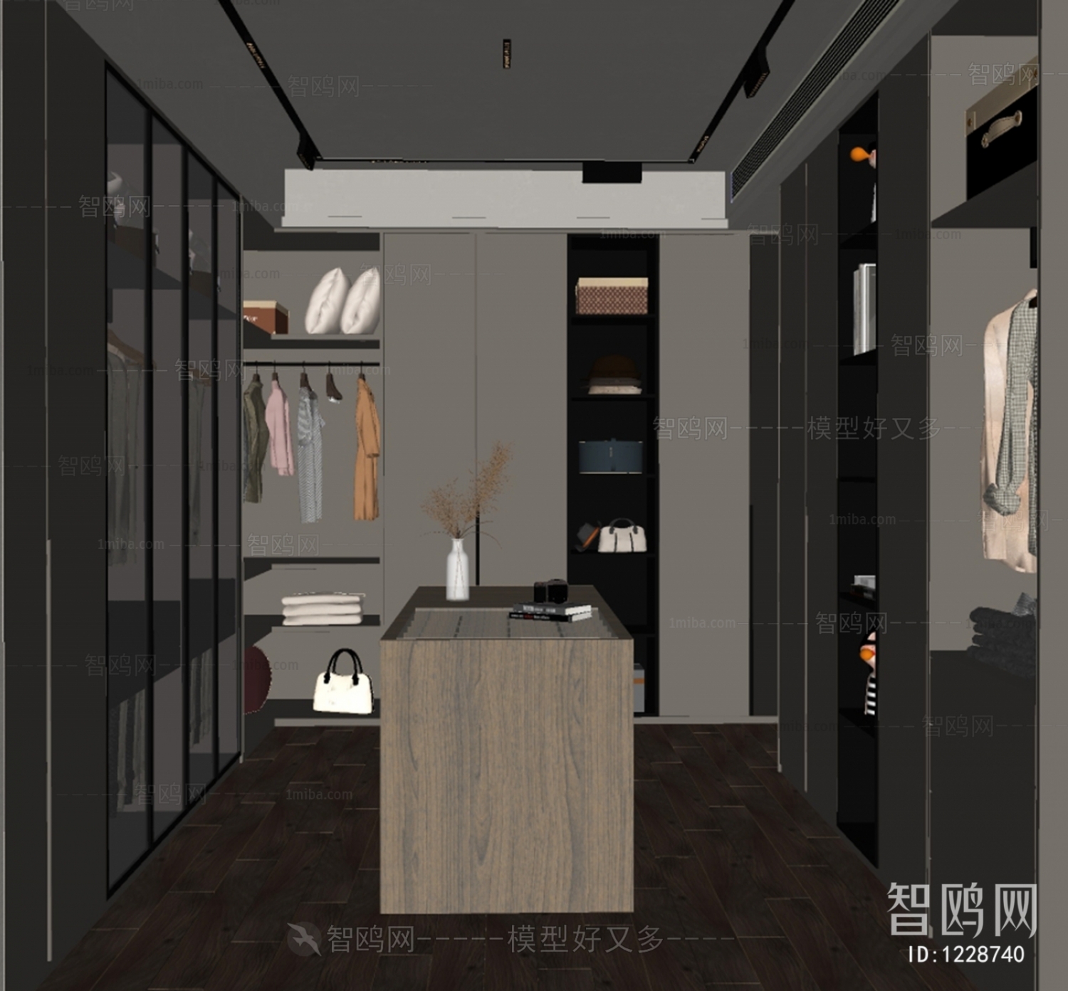 Modern Clothes Storage Area