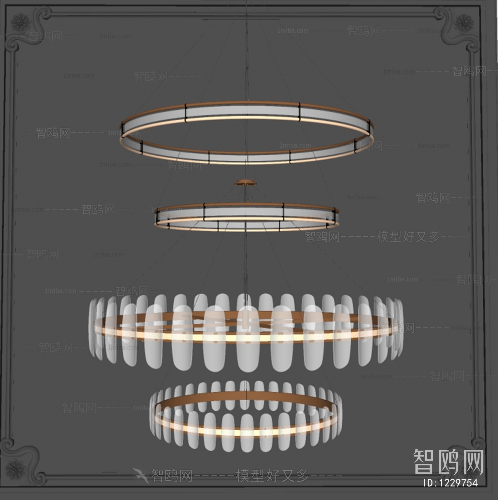 现代水晶吊灯组合