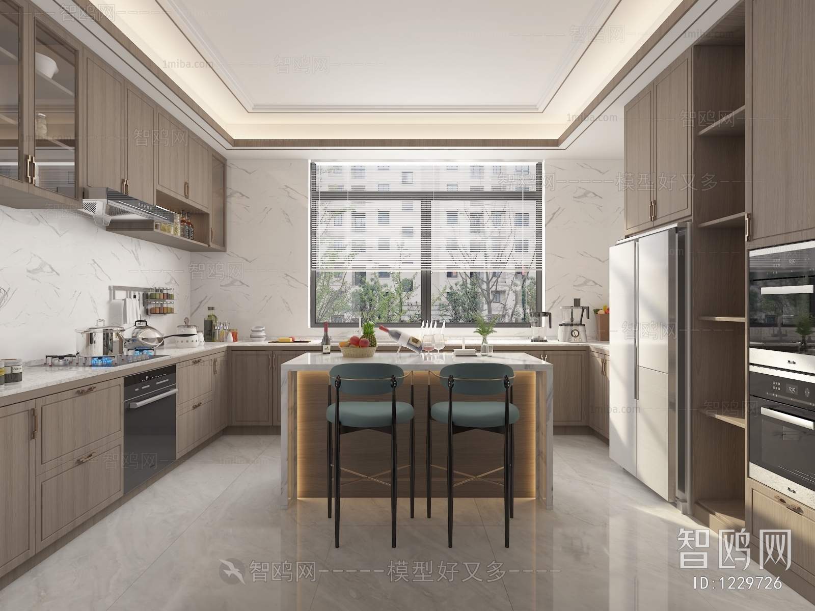 New Chinese Style Open Kitchen