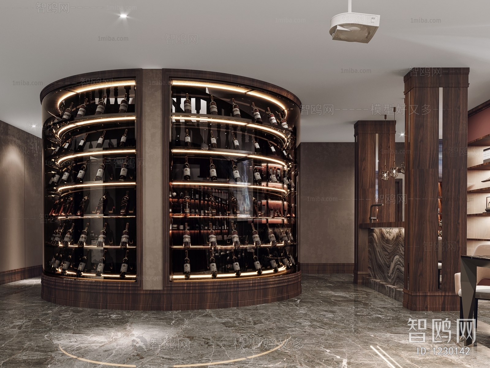 New Chinese Style Wine Cellar/Wine Tasting Room