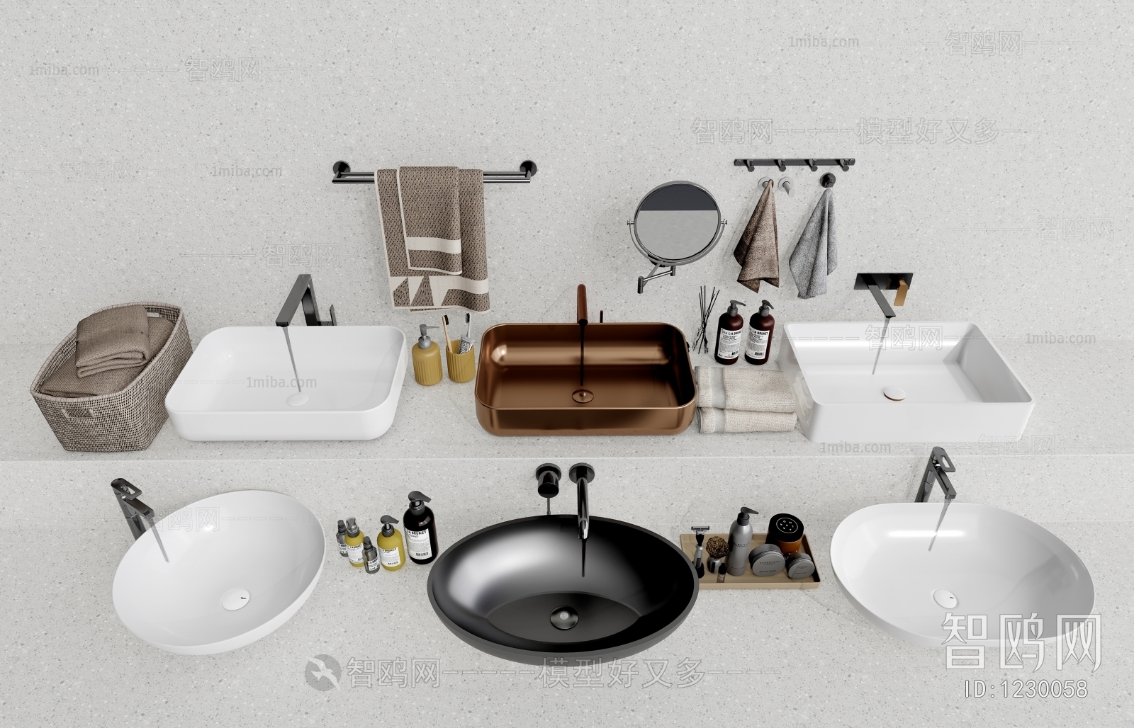 现代洗手台组合卫浴用品