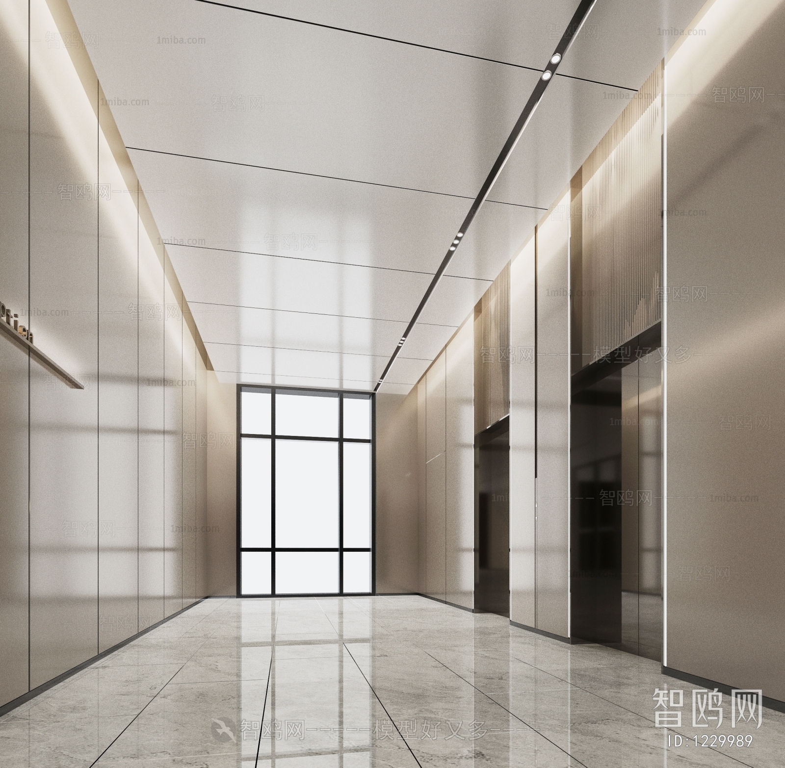 Modern Office Elevator Hall