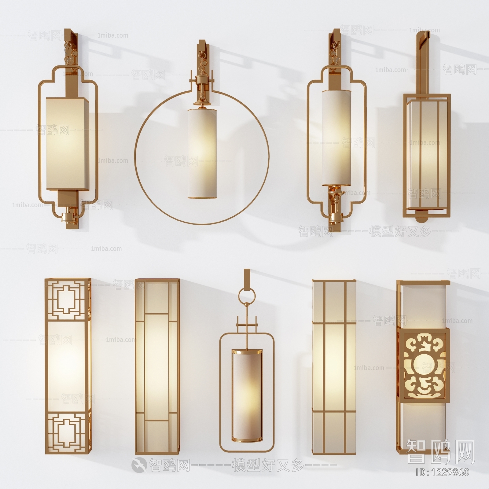 New Chinese Style Wall Lamp