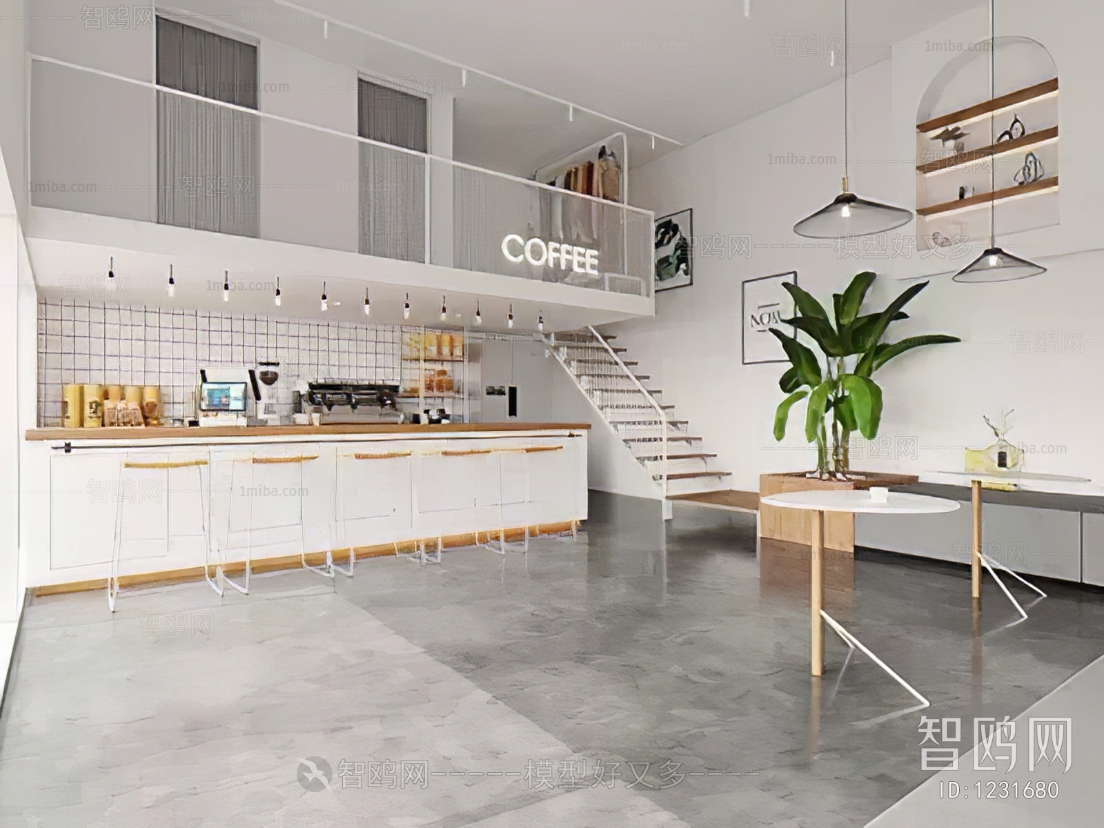 Modern Nordic Style Cafe