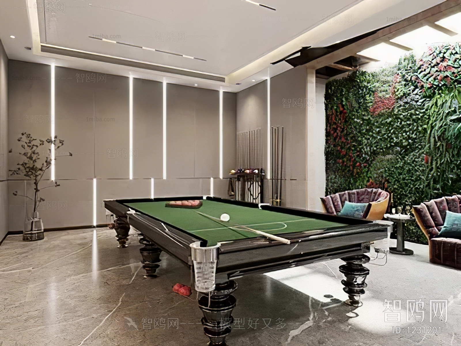 Modern Billiards Room