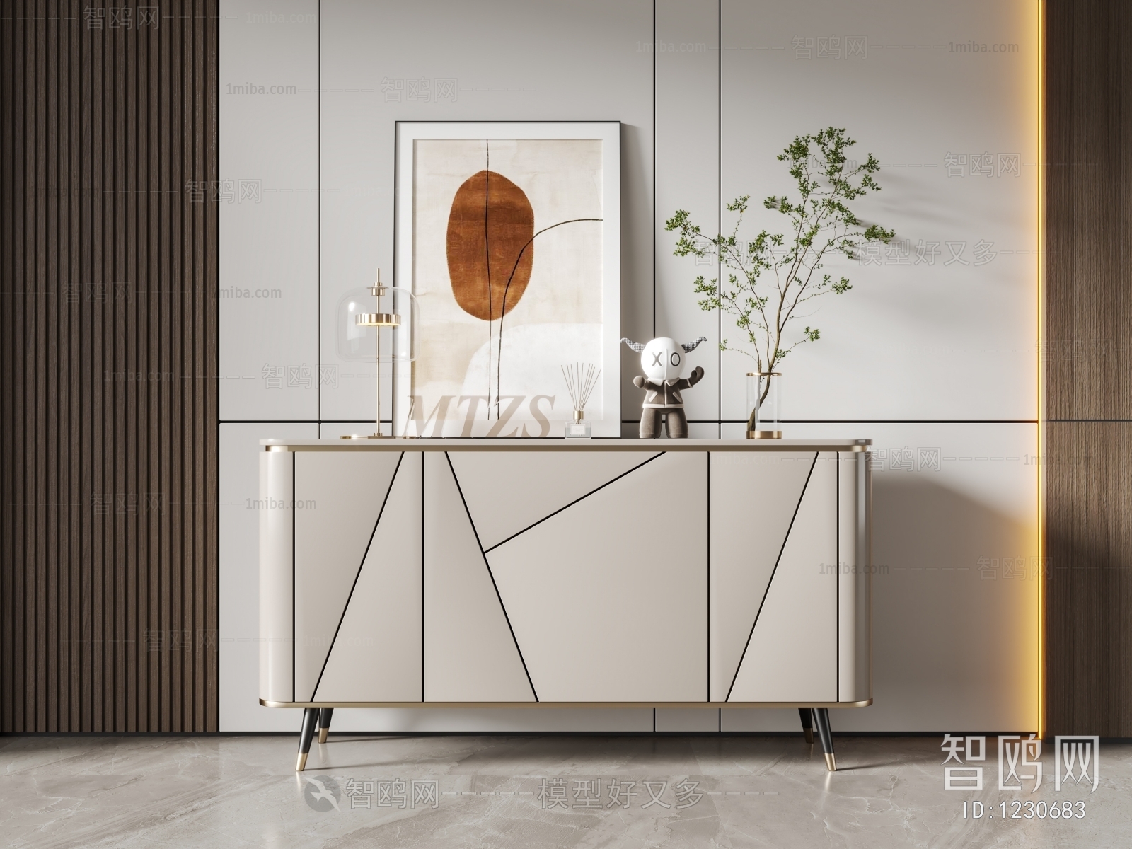 Modern Side Cabinet/Entrance Cabinet