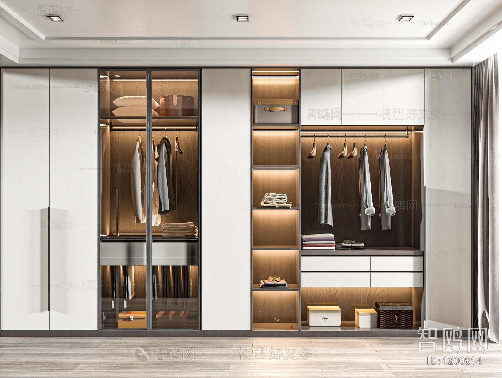 Modern Clothes Storage Area