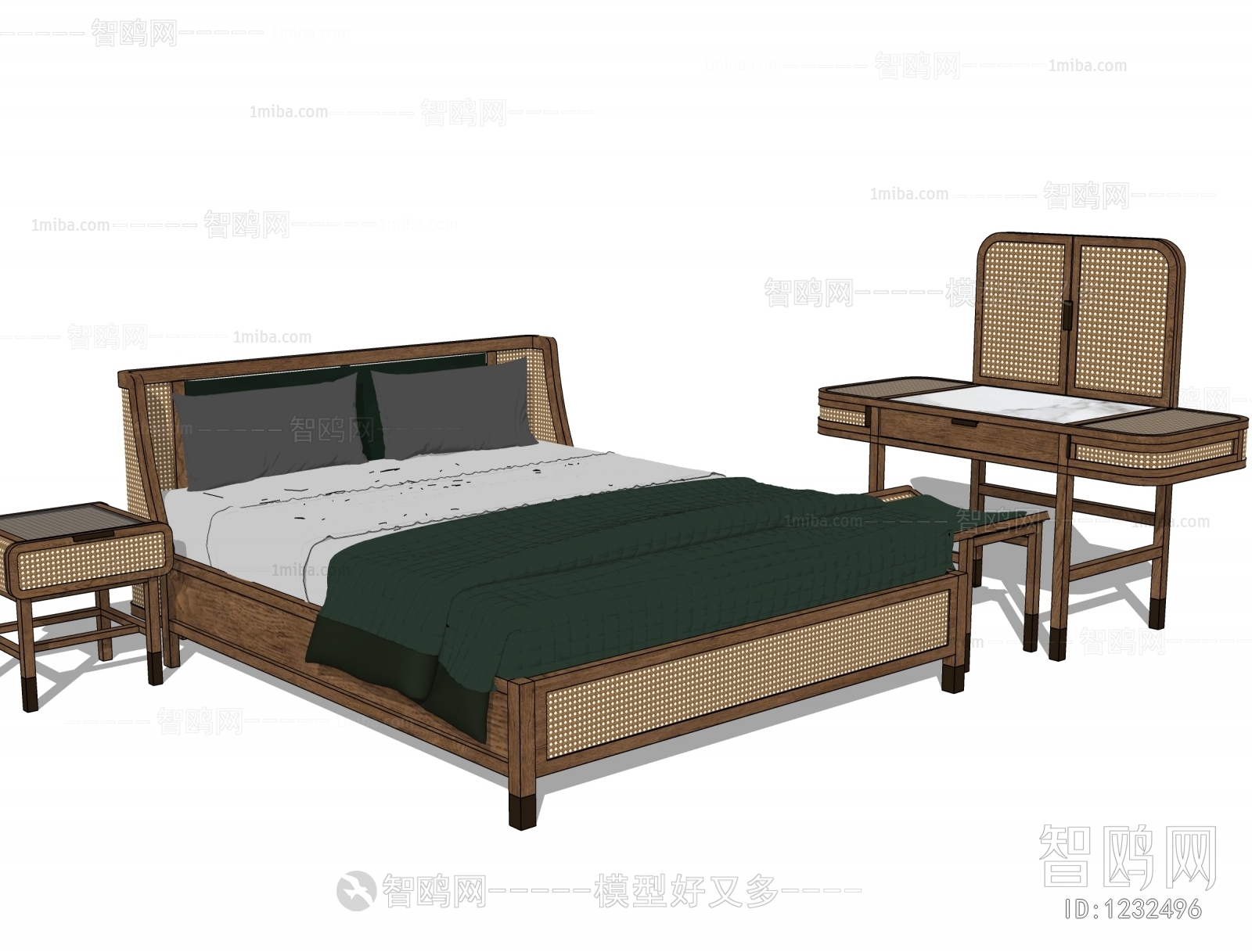 Nordic Style Double Bed