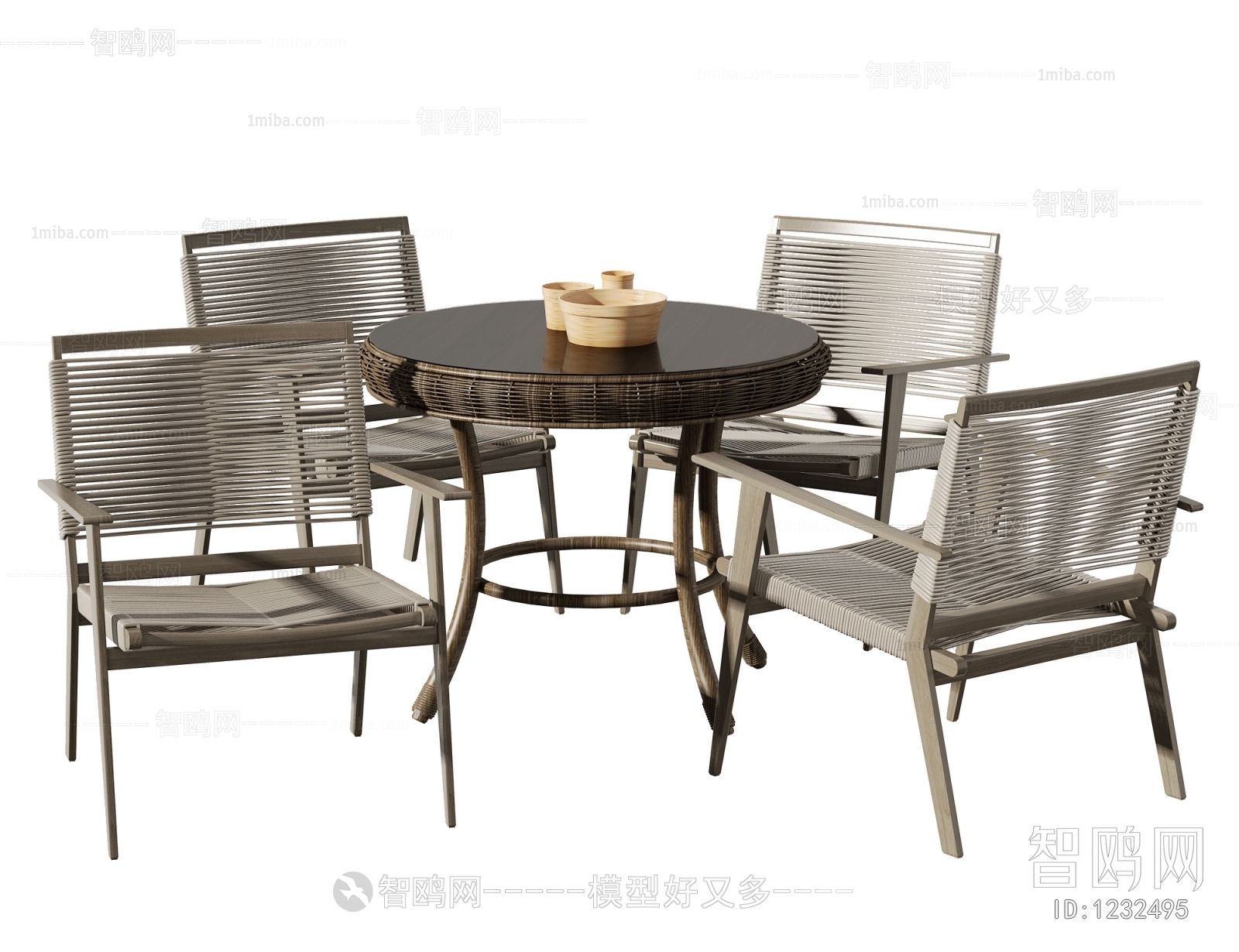 新中式休闲休闲桌椅