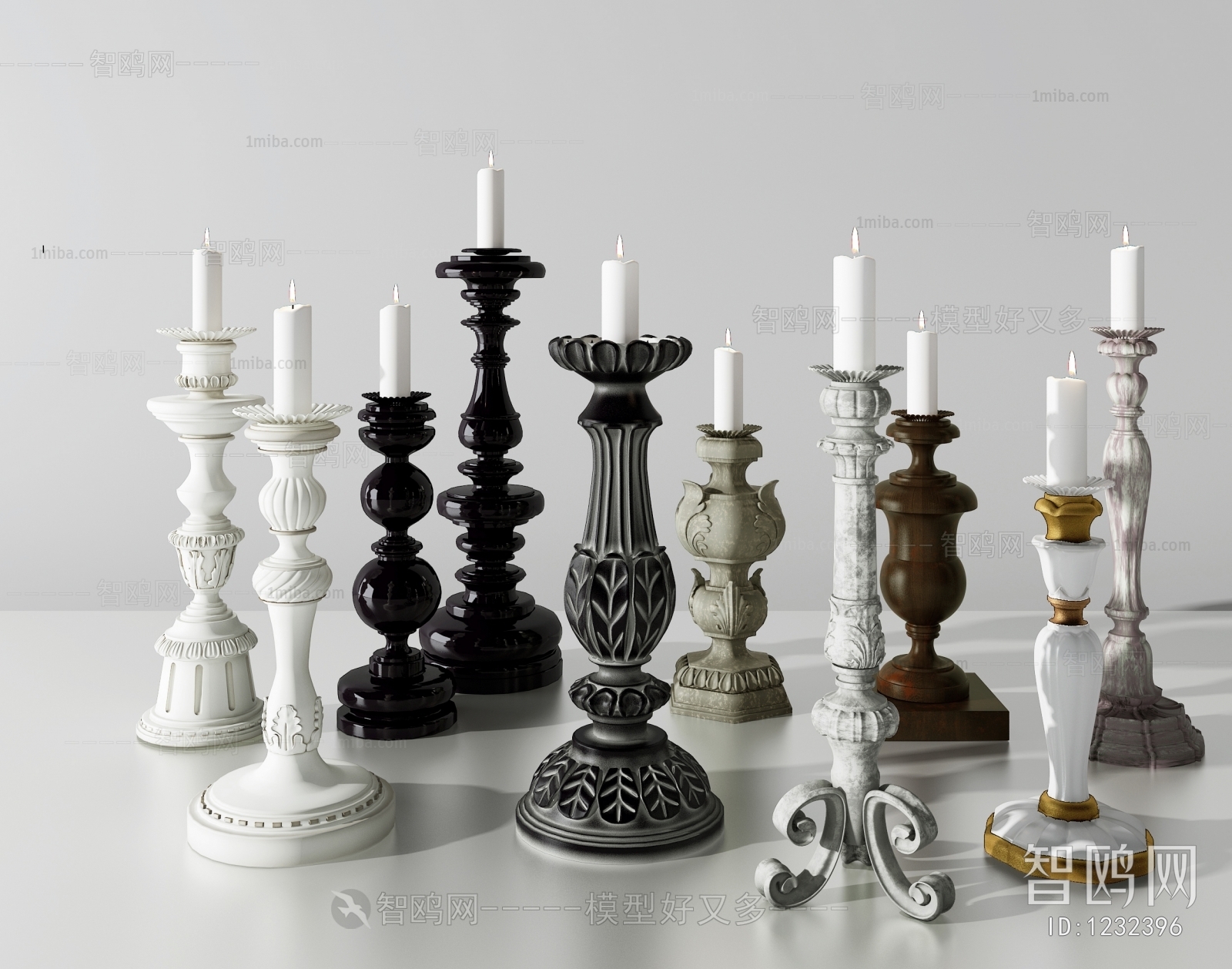 European Style Candles/Candlesticks