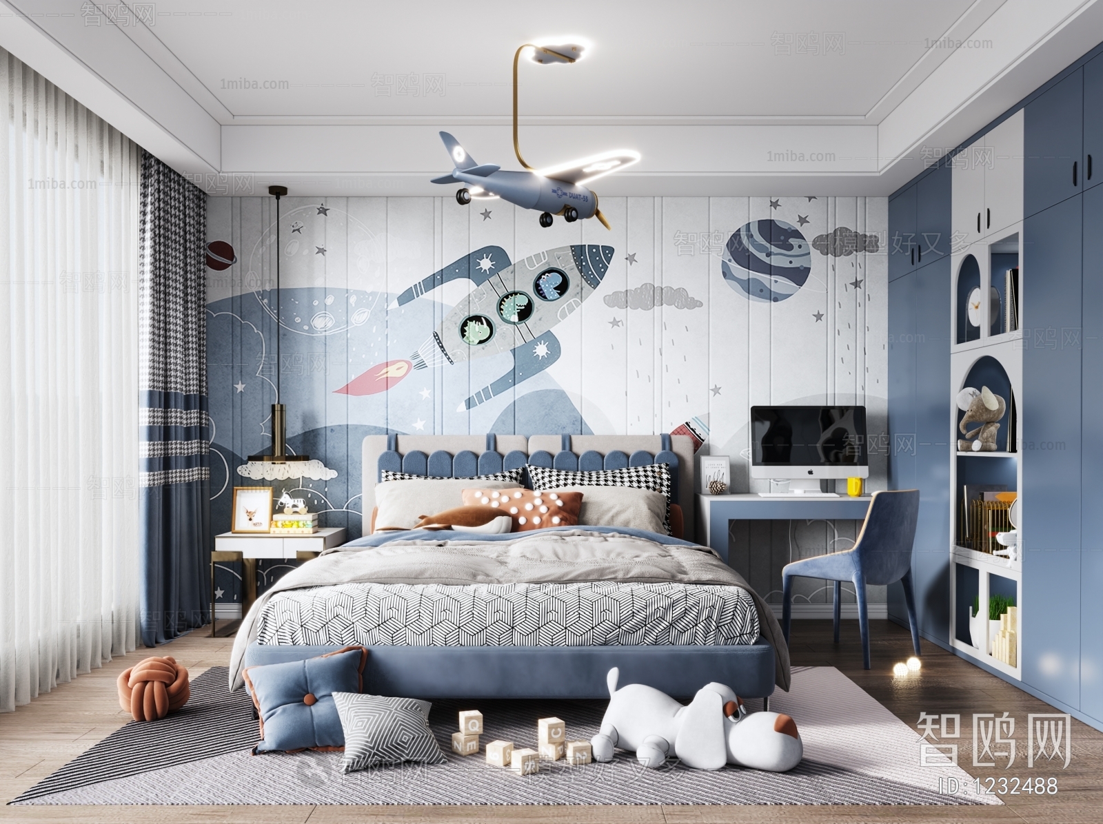 Modern Boy's Room And Son's Room