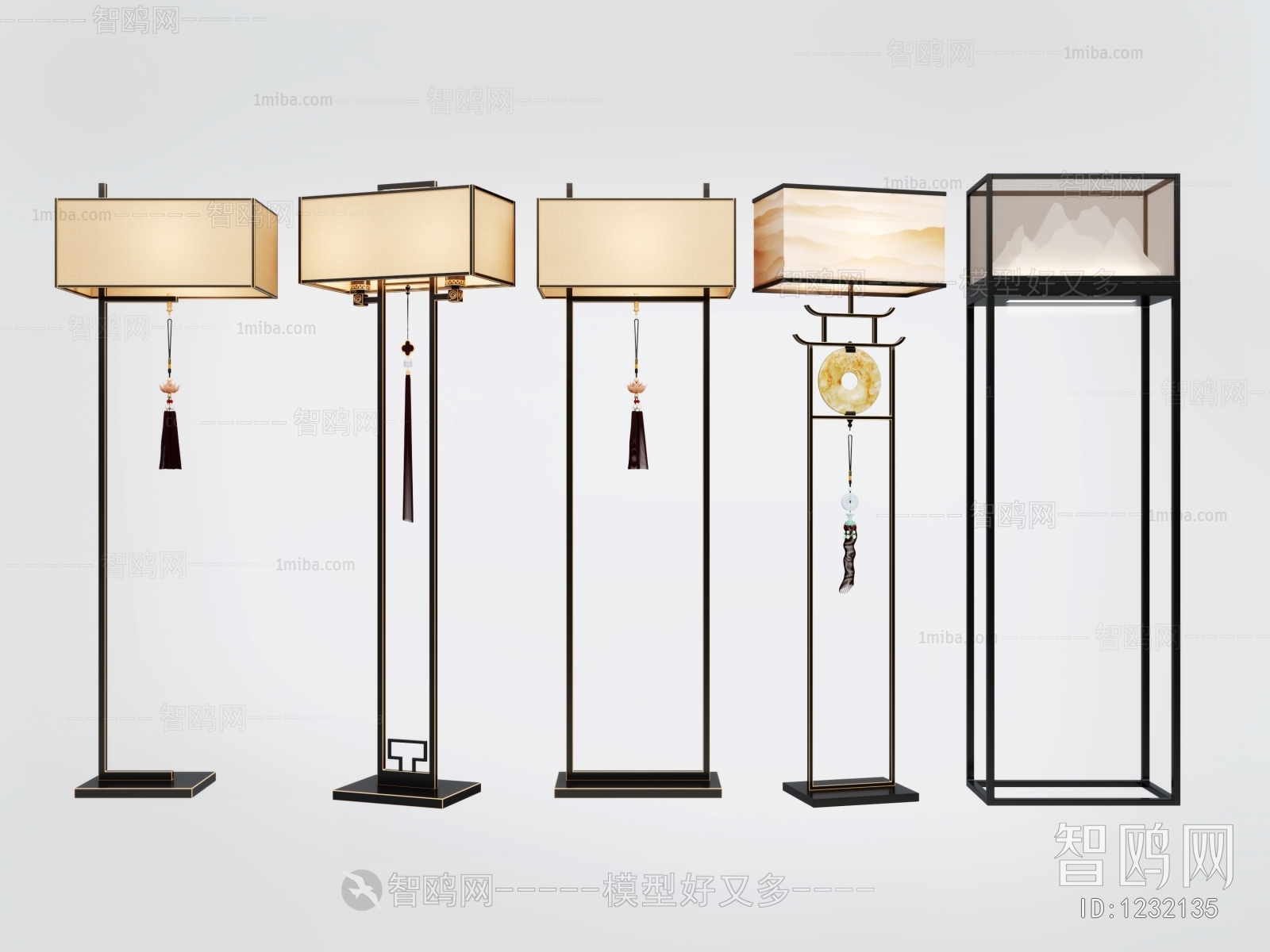 New Chinese Style Floor Lamp