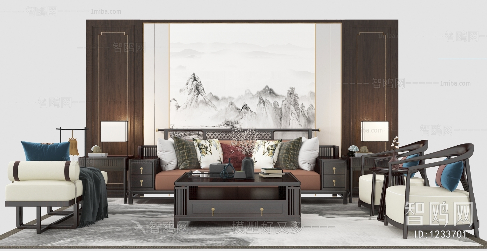 Chinese Style Sofa Combination