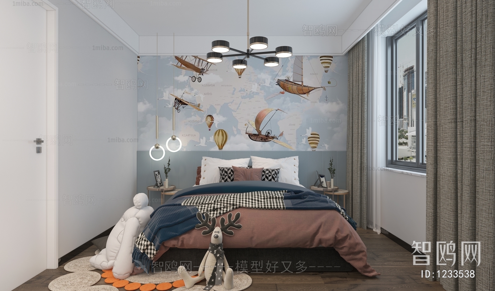 Modern Boy's Room And Son's Room