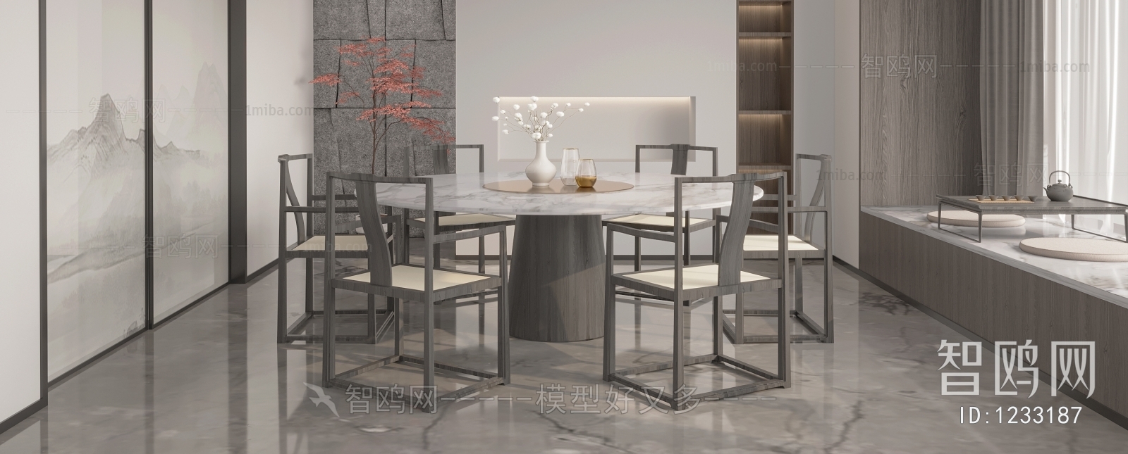 New Chinese Style Dining Room