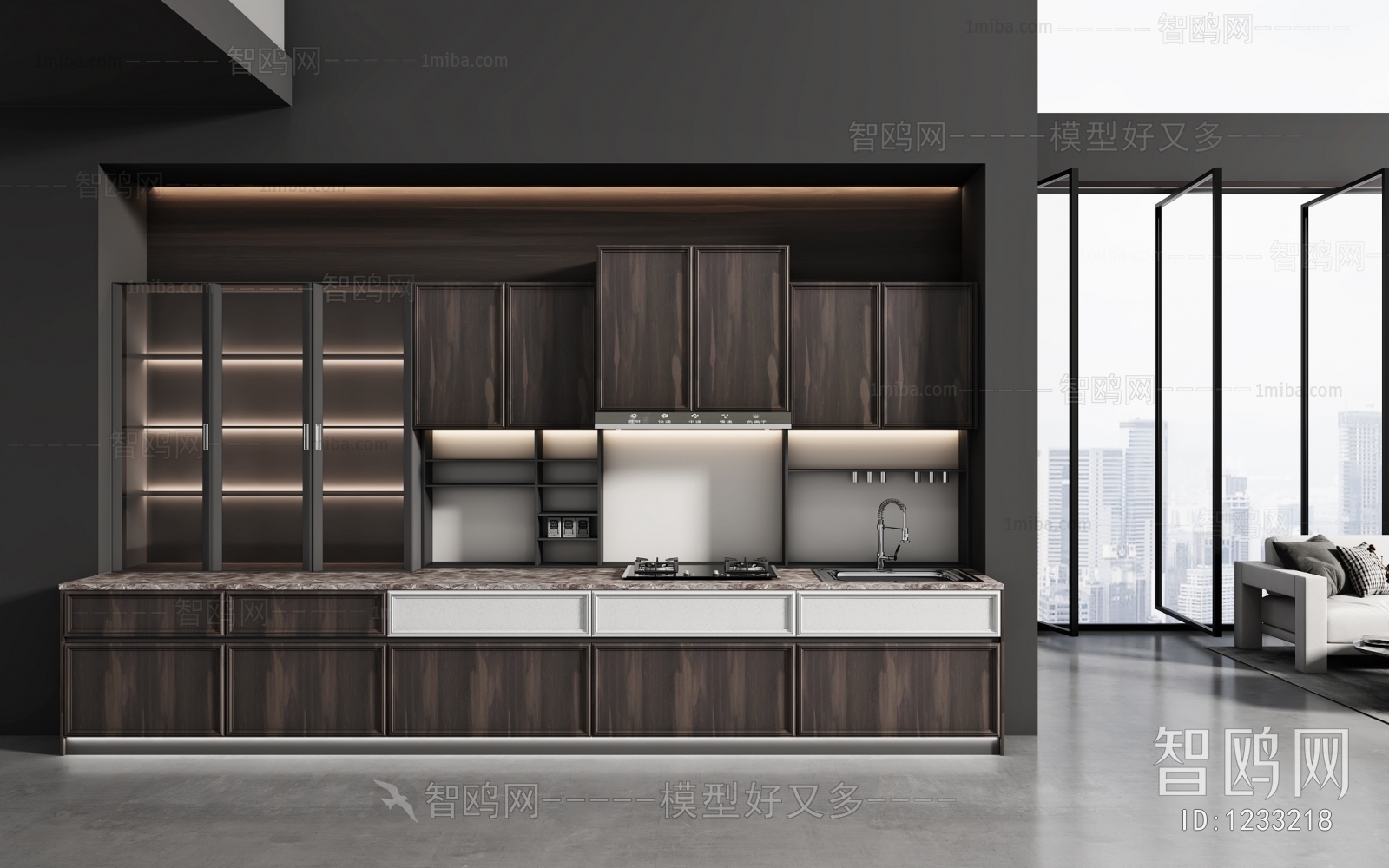 Modern Open Kitchen