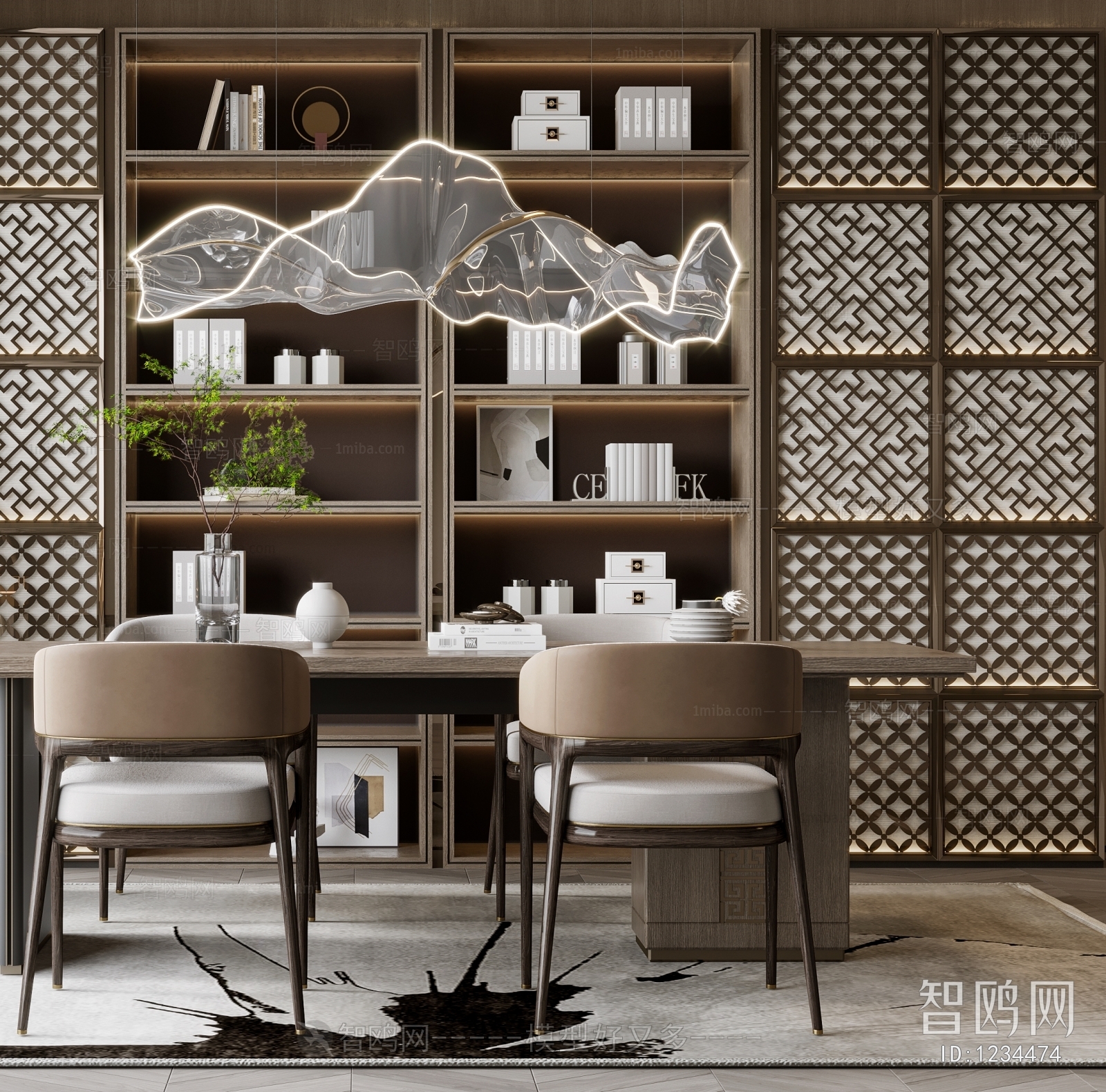 New Chinese Style Dining Room