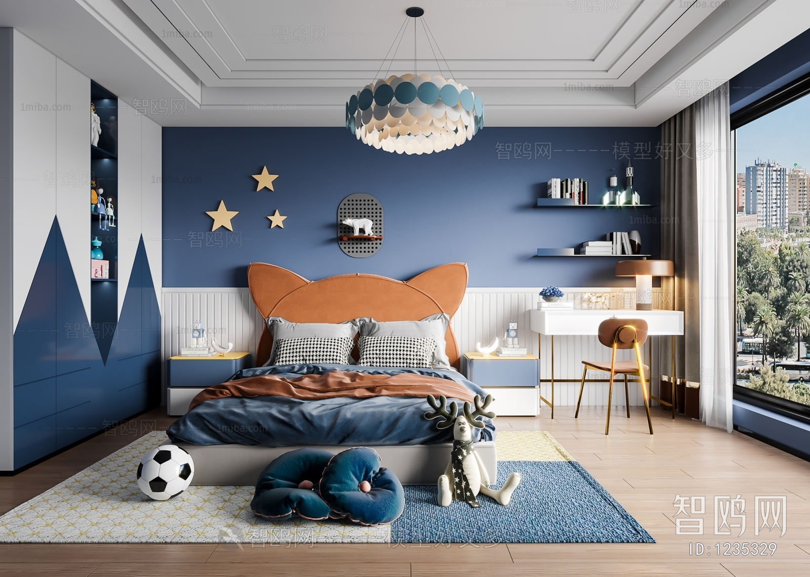 Modern Boy's Room And Son's Room