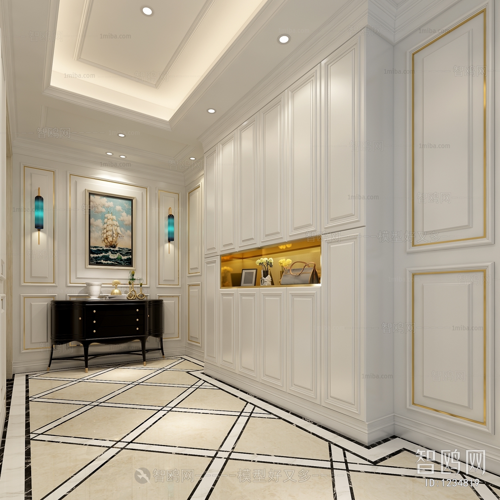 European Style Hallway