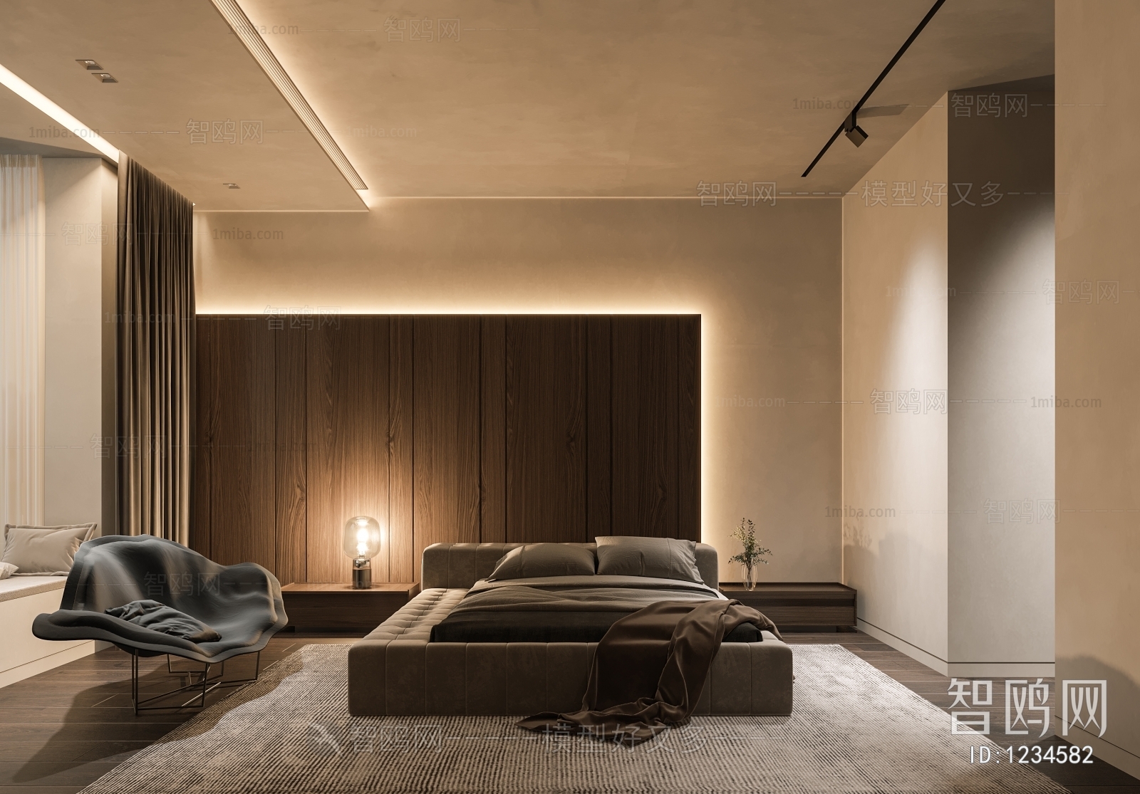 Wabi-sabi Style Bedroom