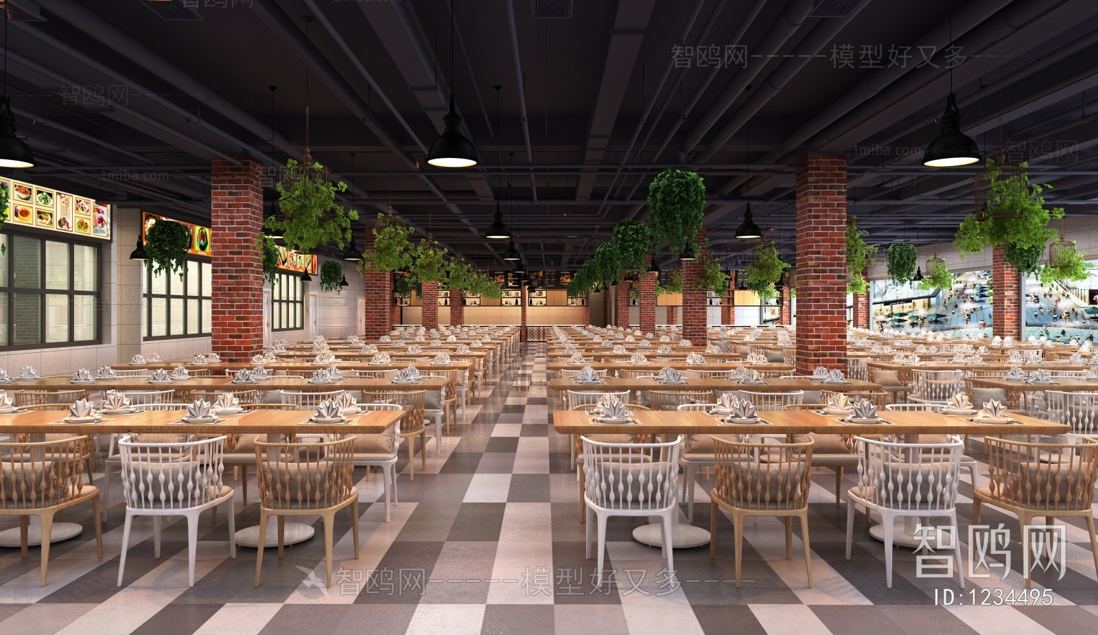 Industrial Style Catering Space