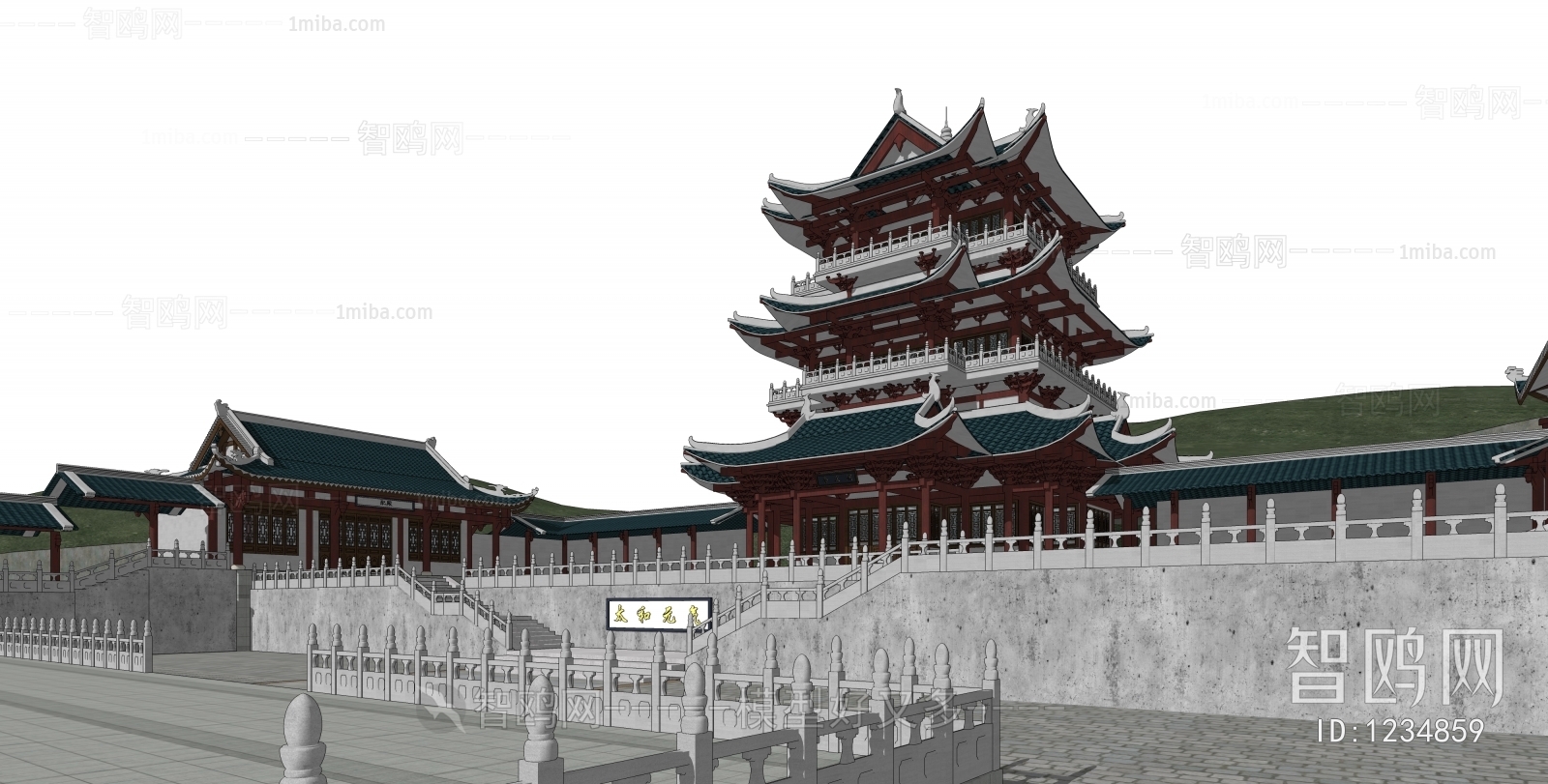 Chinese Style Ancient Architectural Buildings