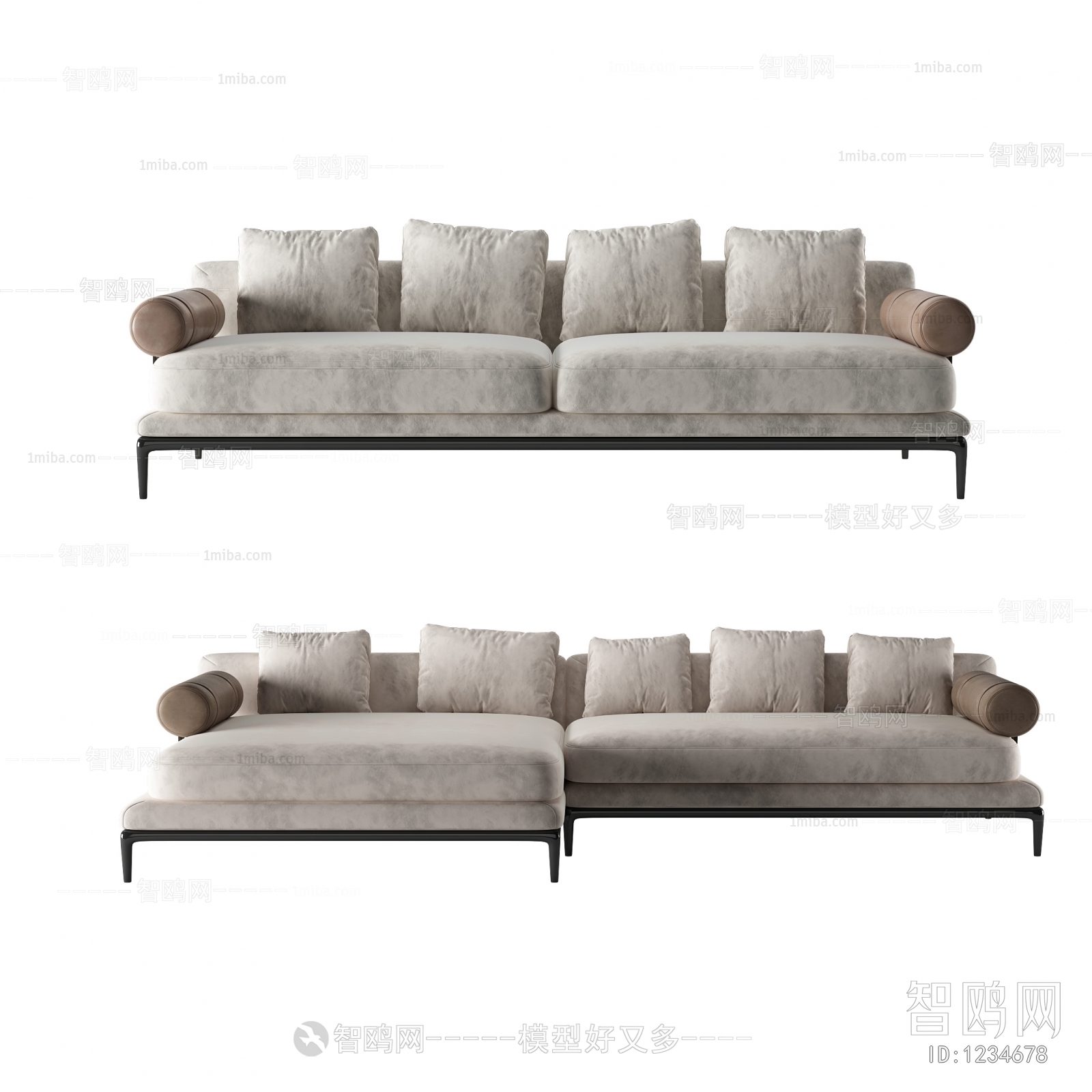 Modern Multi Person Sofa