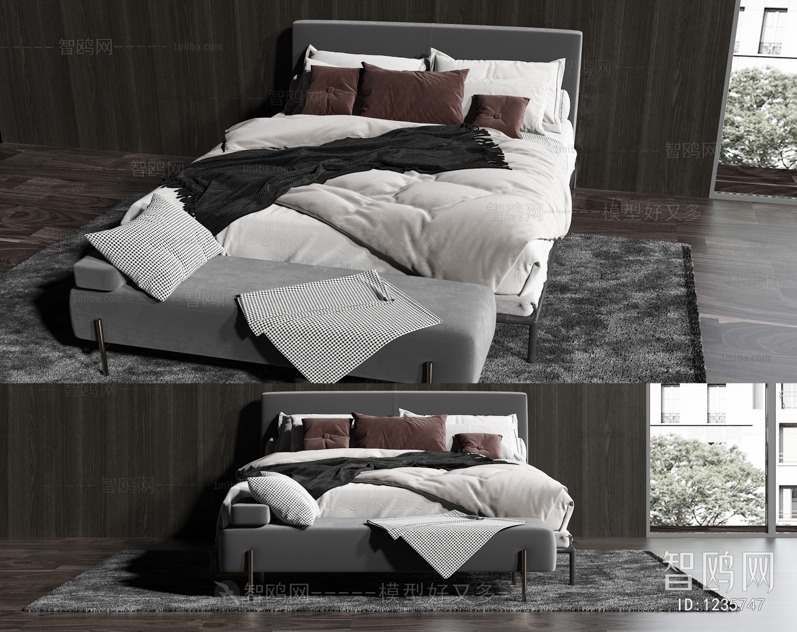 Modern Double Bed