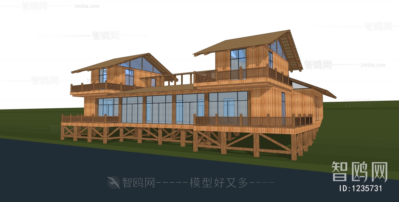 New Chinese Style Building Appearance