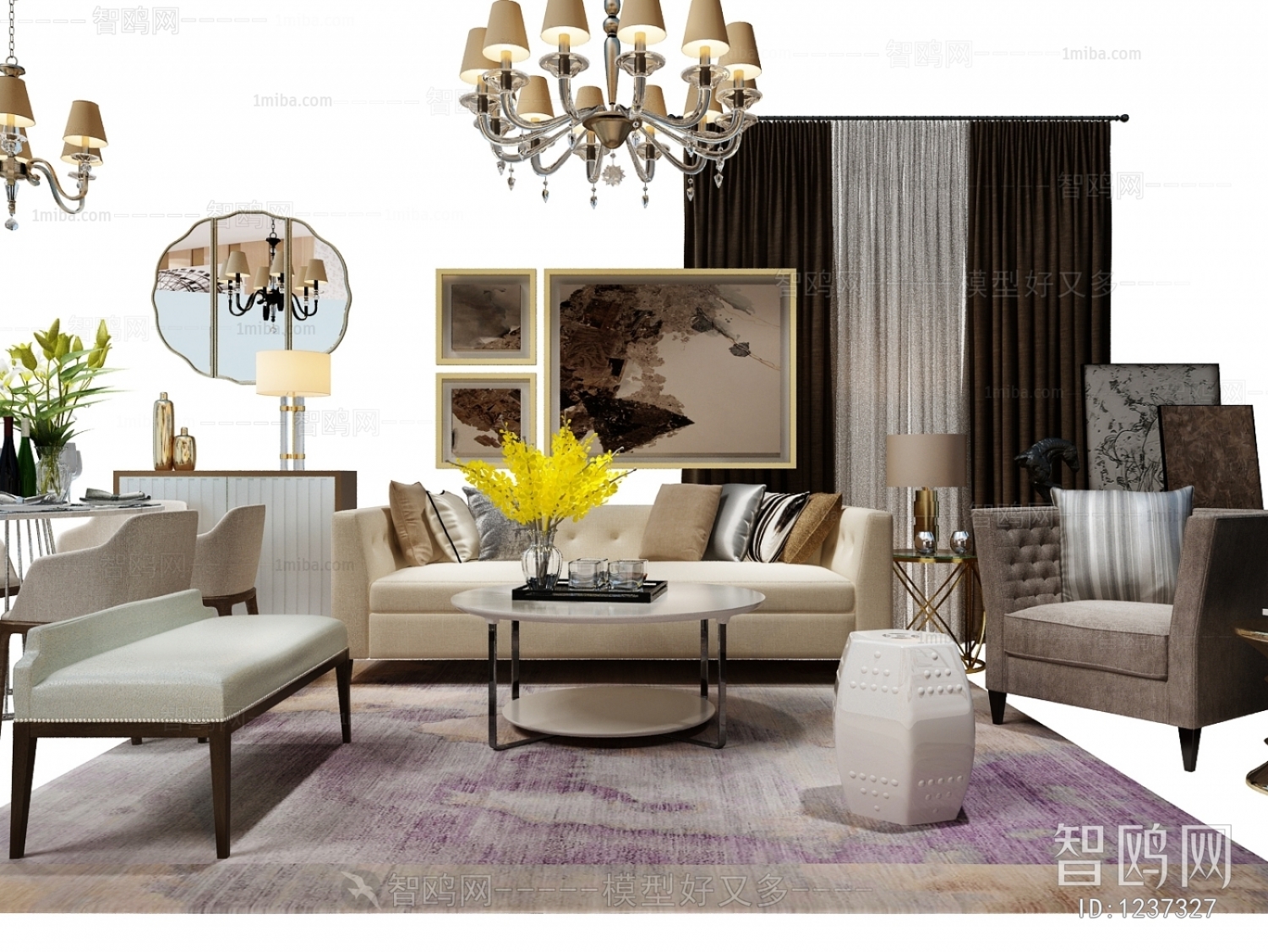 American Style Sofa Combination