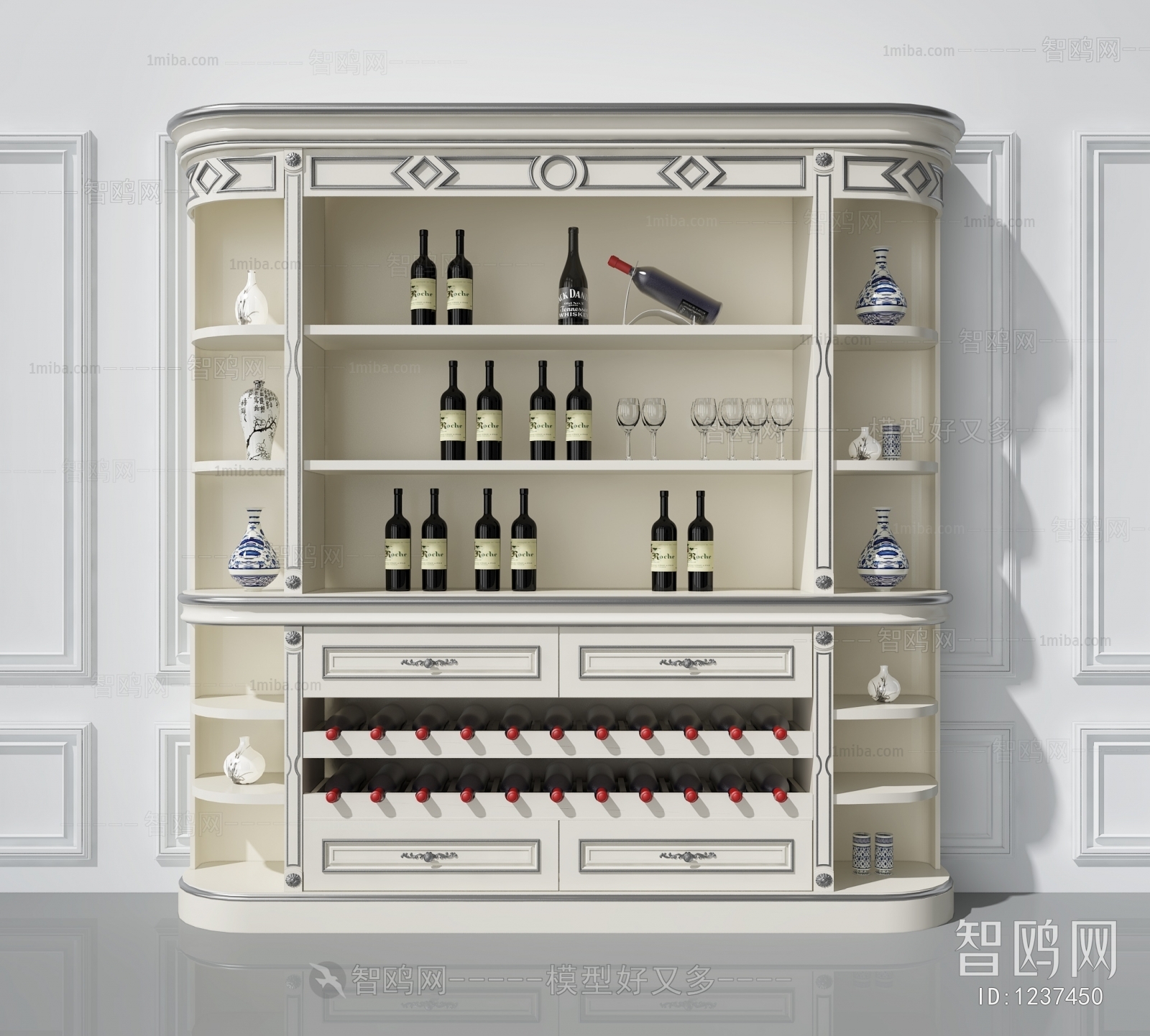 European Style Wine Cabinet