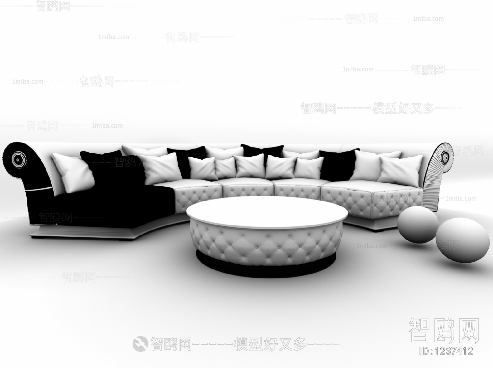 Modern Multi Person Sofa