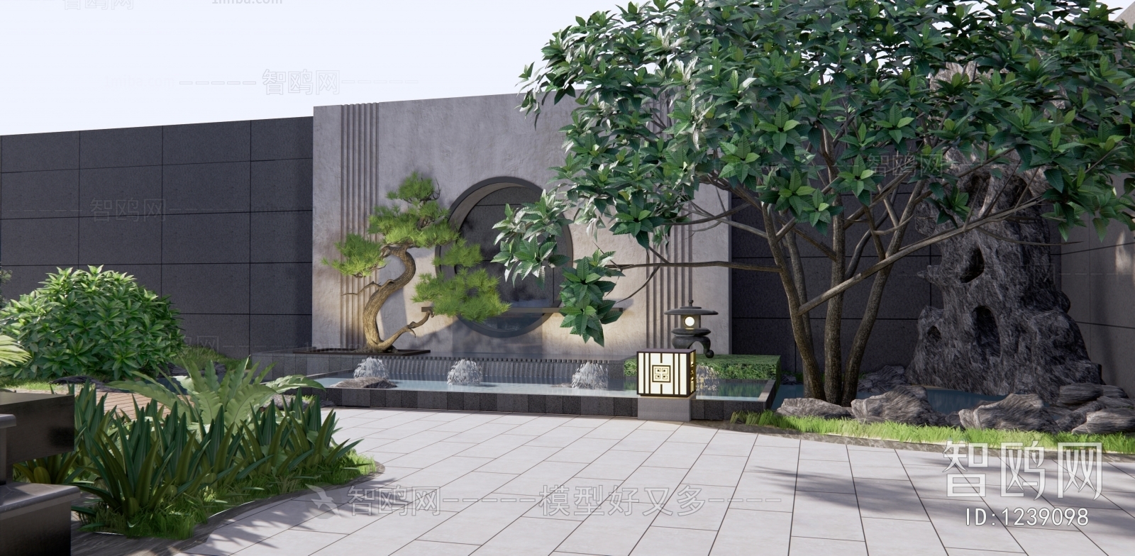 New Chinese Style Courtyard/landscape