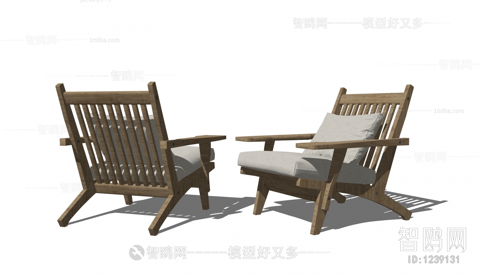 New Chinese Style Single Sofa