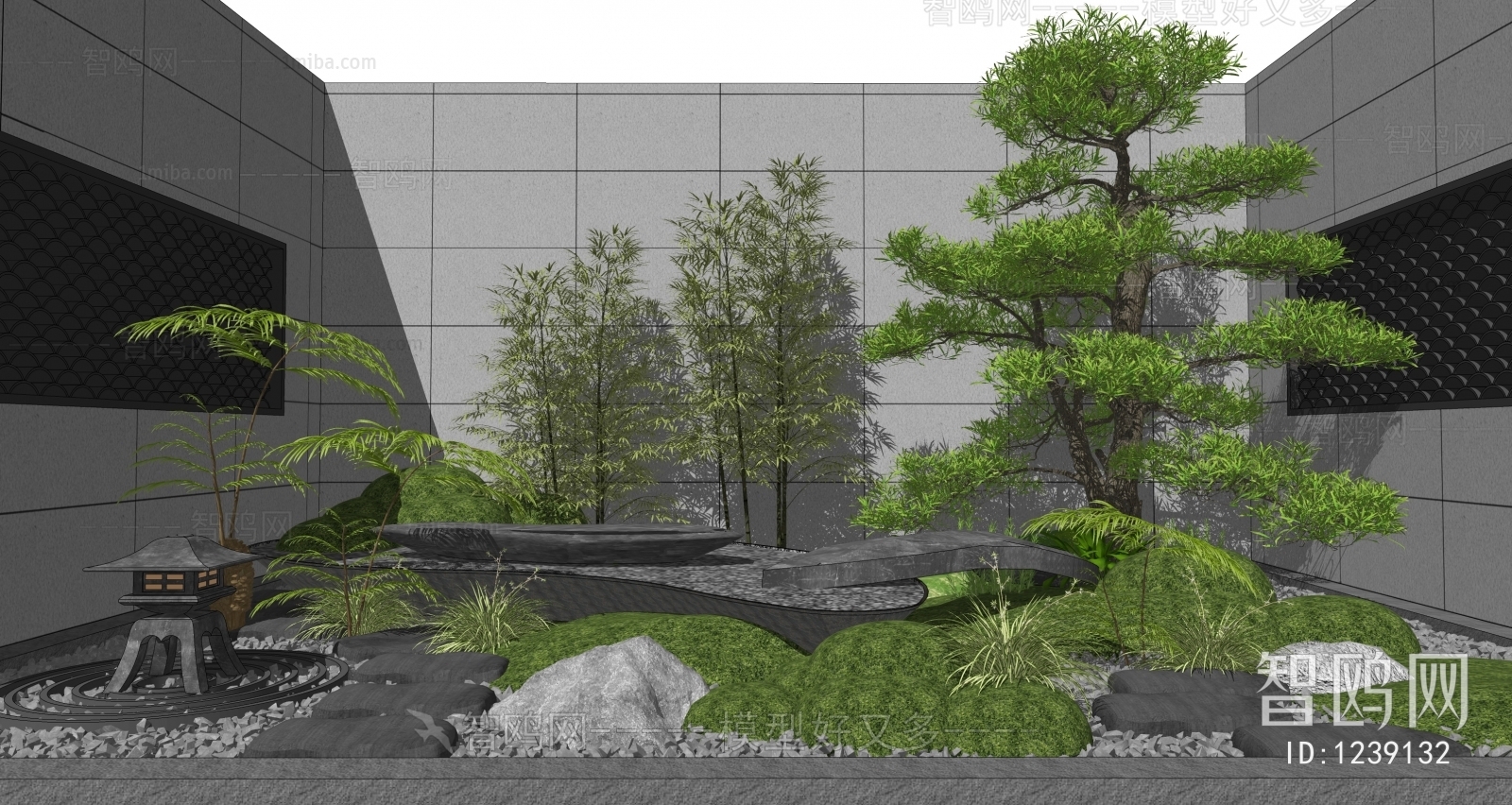 New Chinese Style Courtyard/landscape