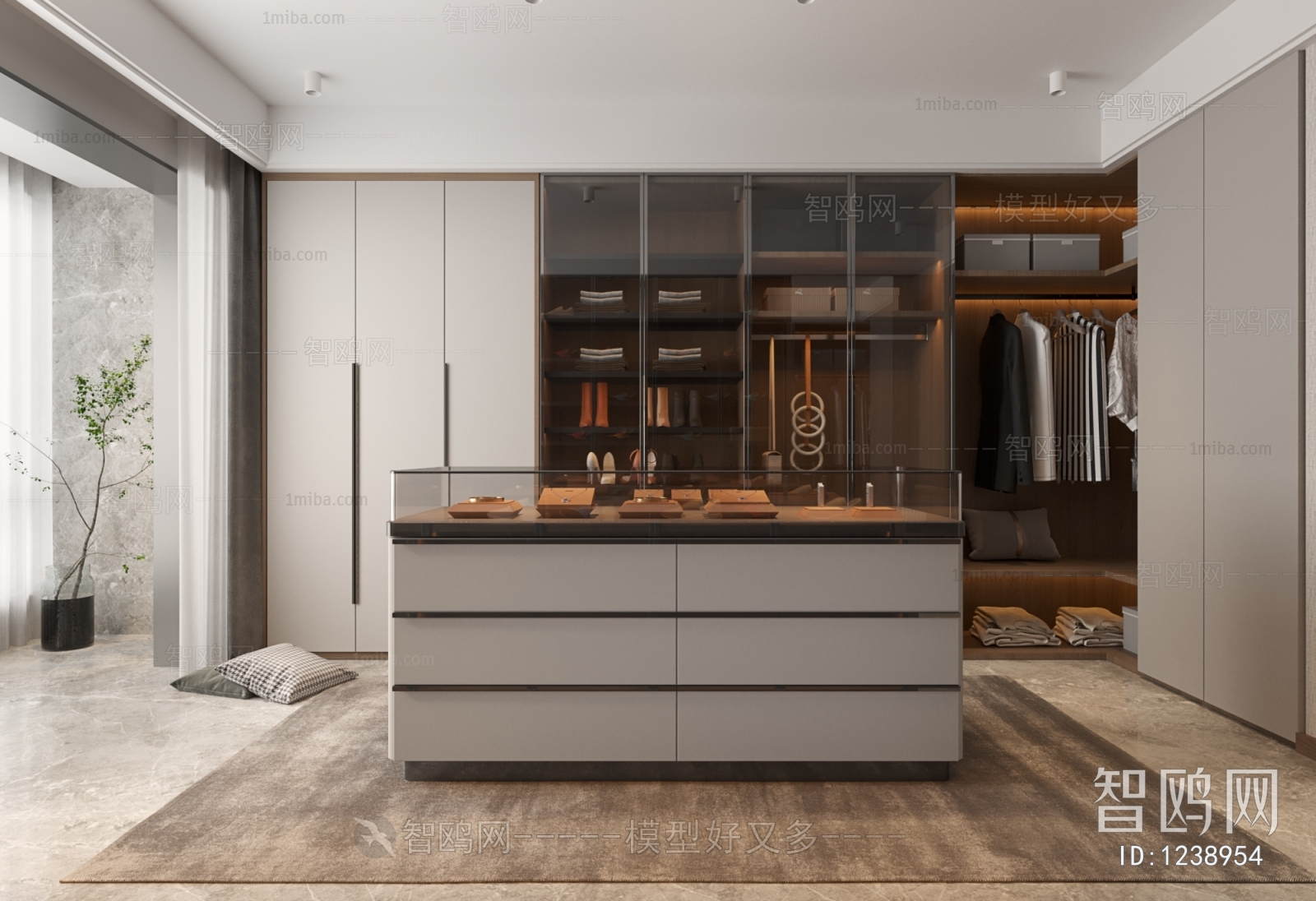 Modern Clothes Storage Area