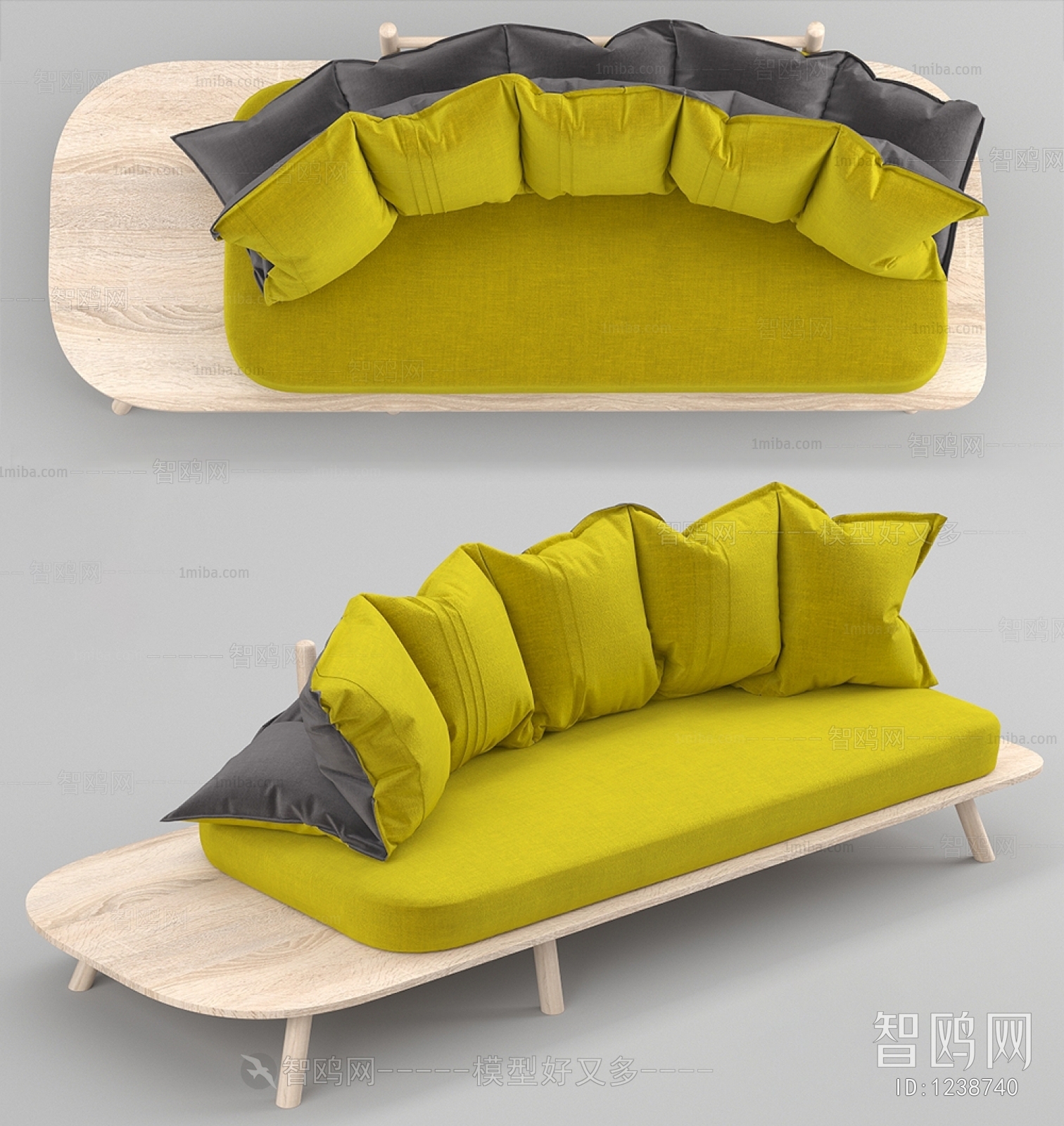 Modern Multi Person Sofa