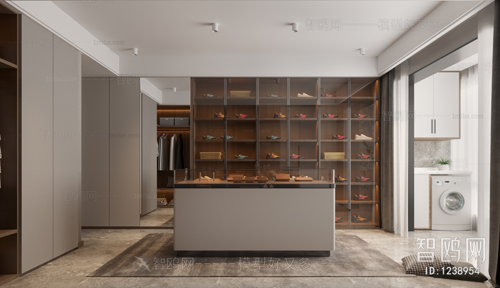 Modern Clothes Storage Area