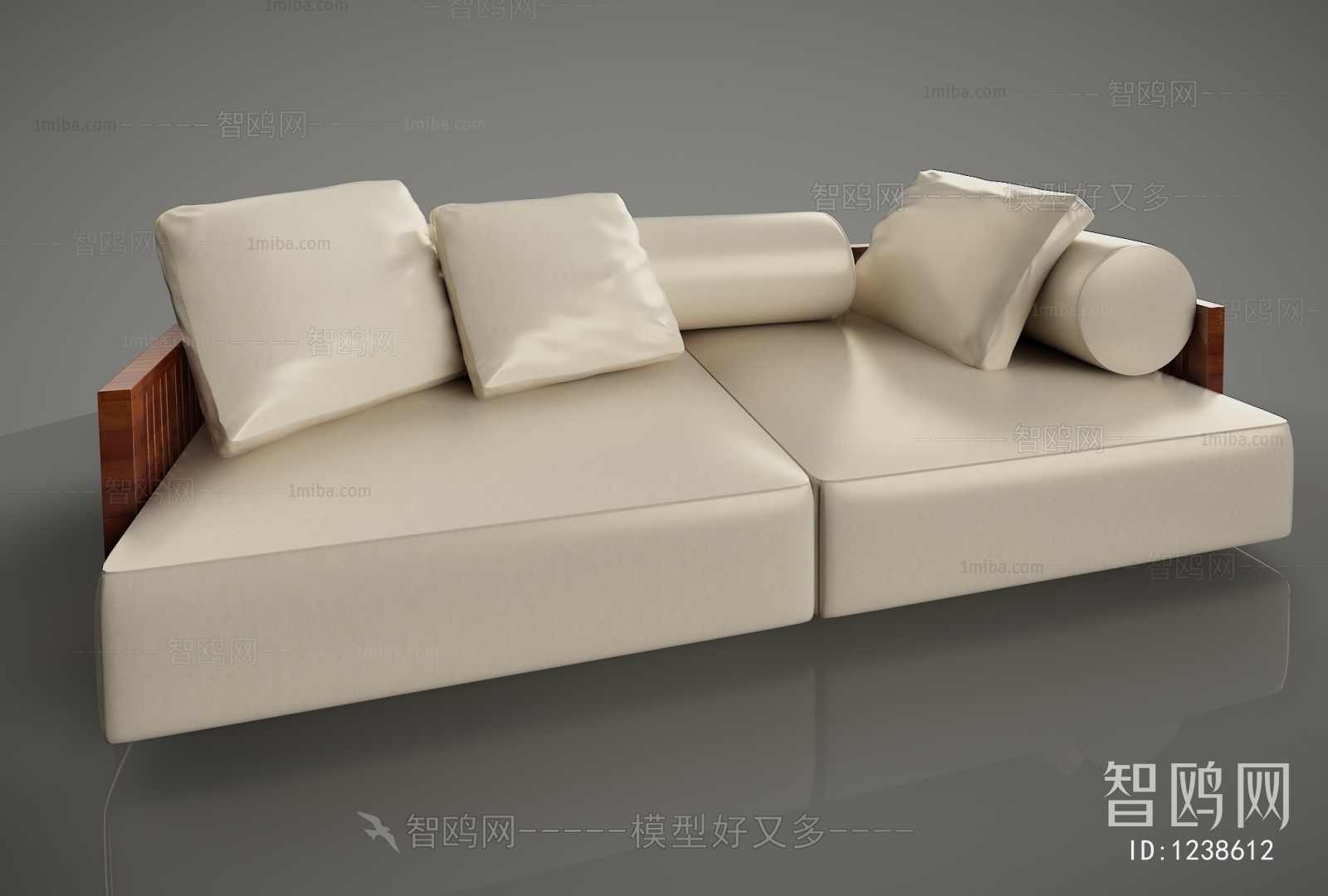 New Chinese Style A Sofa For Two